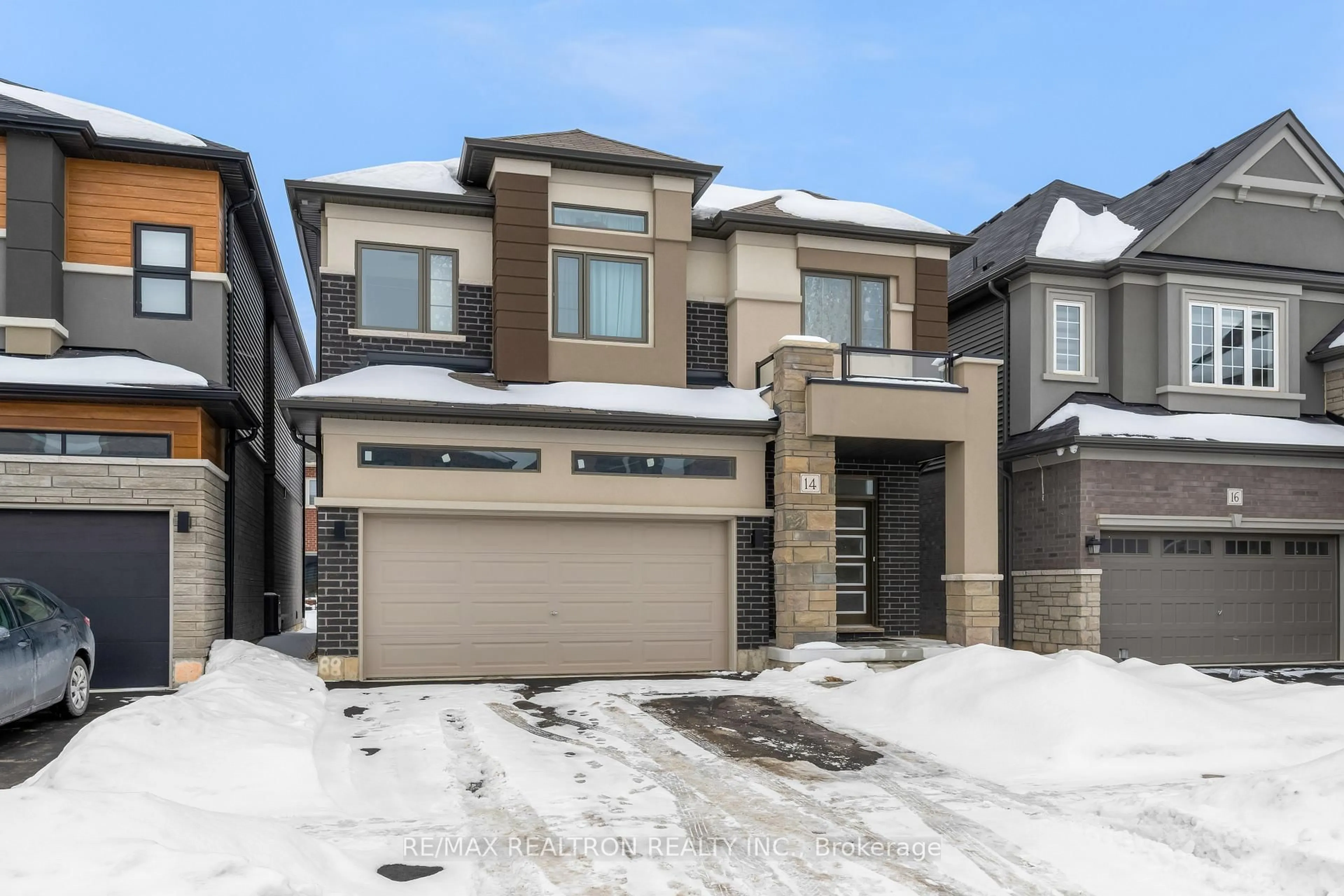 Home with brick exterior material, street for 14 Ingalls Ave, Brantford Ontario N3V 0B2