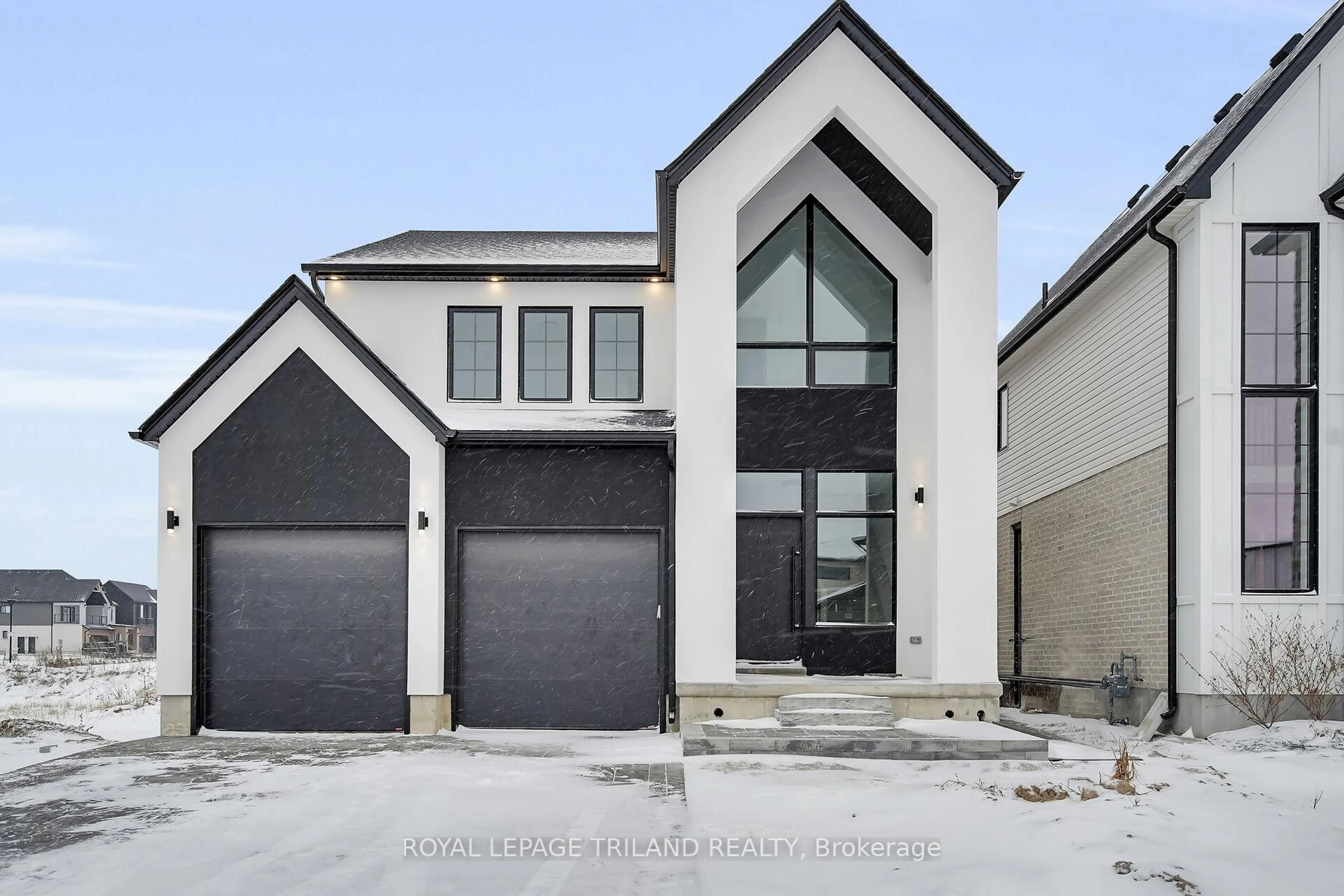 Home with brick exterior material, street for 3853 Big Leaf Tr, London South Ontario N6P 0A3