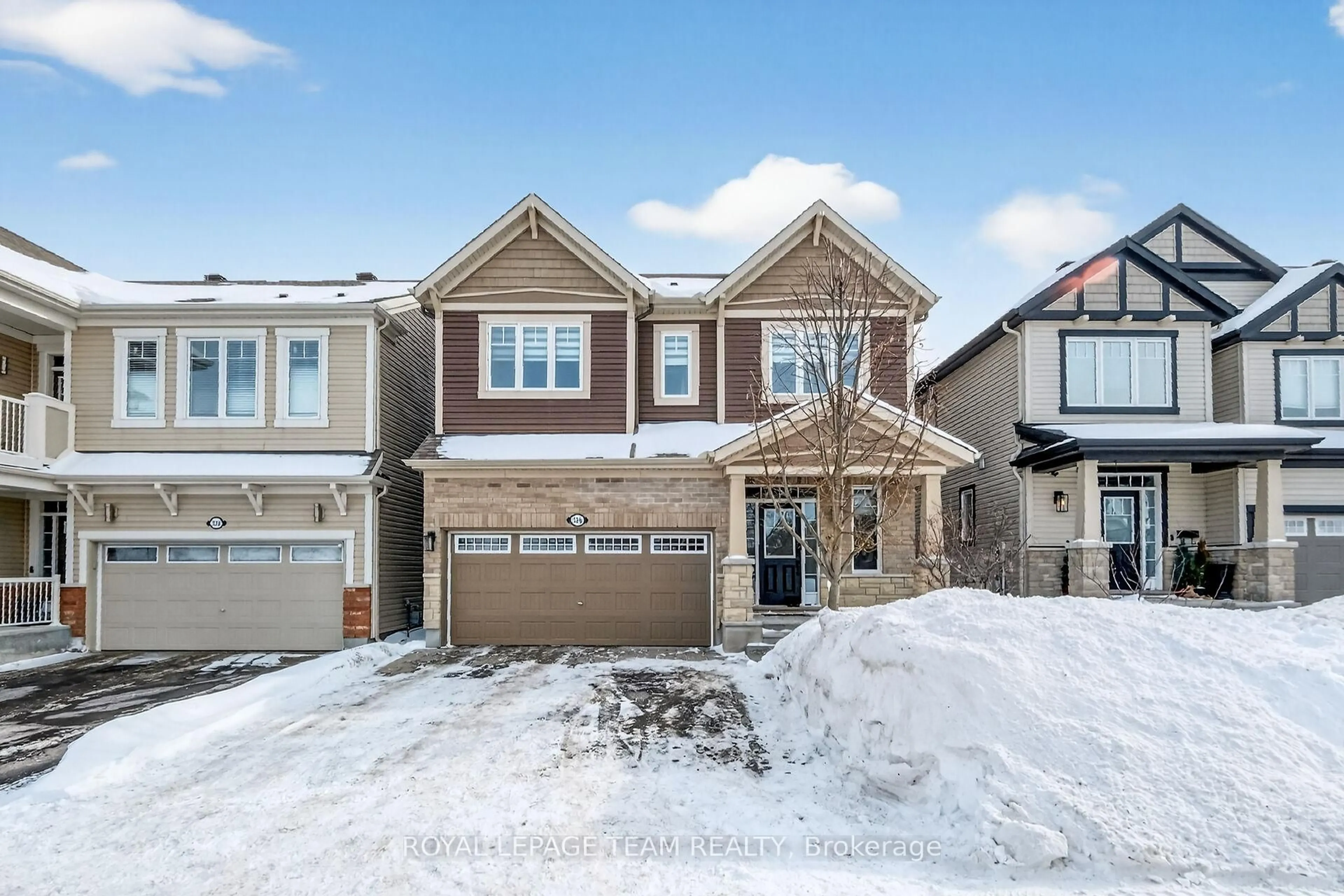 Home with brick exterior material, street for 326 Eucalyptus Circ, Ottawa Ontario K2S 1B9