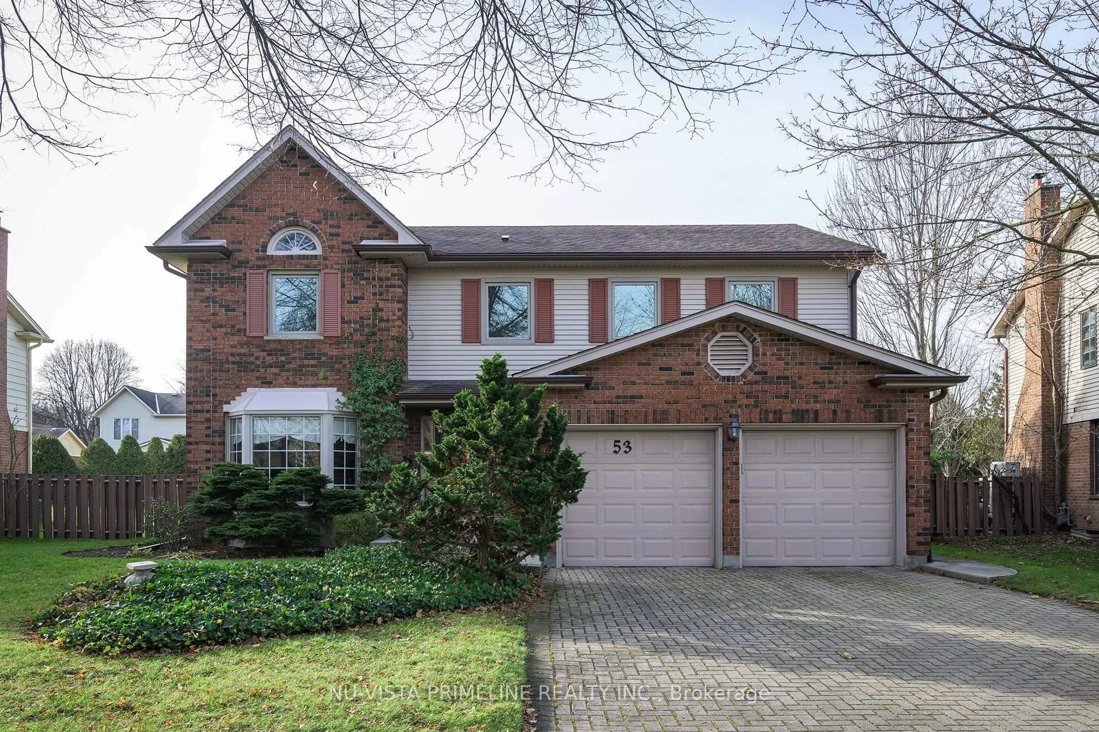 Home with brick exterior material, street for 53 Meridene Cres, London North Ontario N5X 2M1