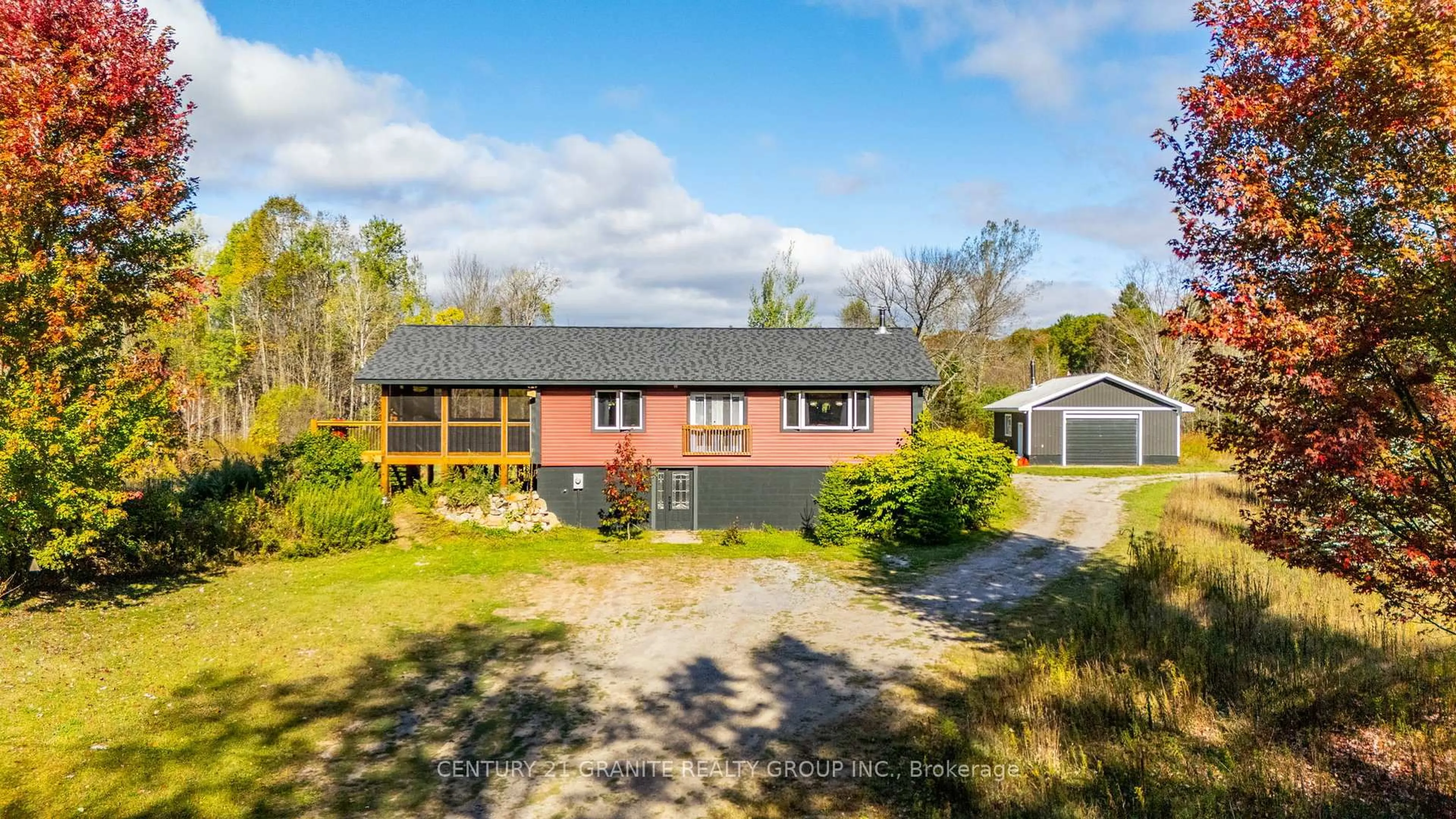 A pic from outside/outdoor area/front of a property/back of a property/a pic from drone, unknown for 1016 Eureka Rd, Highlands East Ontario K0M 1R0