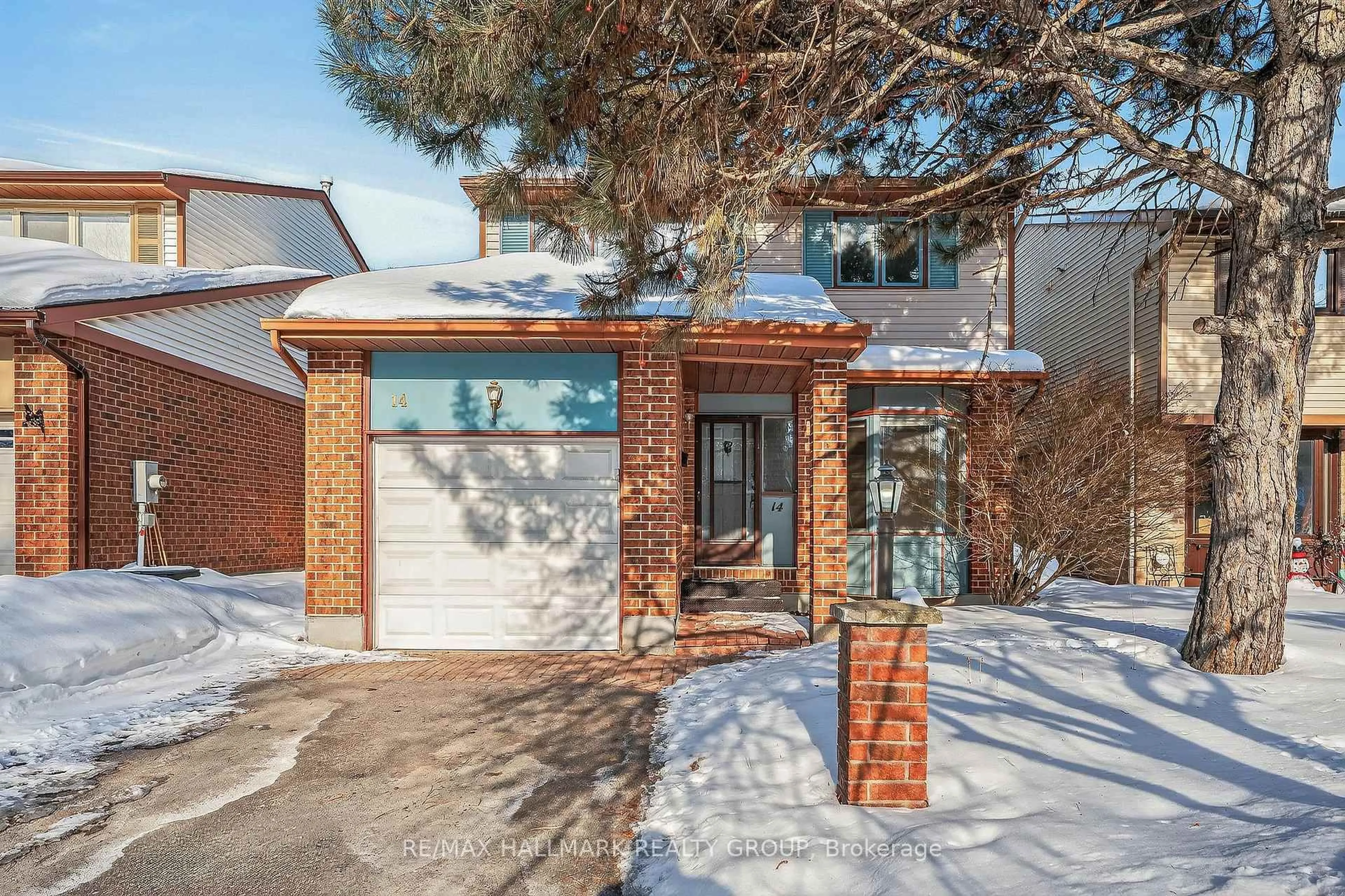 Home with brick exterior material, street for 14 Haywood Cres, Ottawa Ontario K2L 2J2