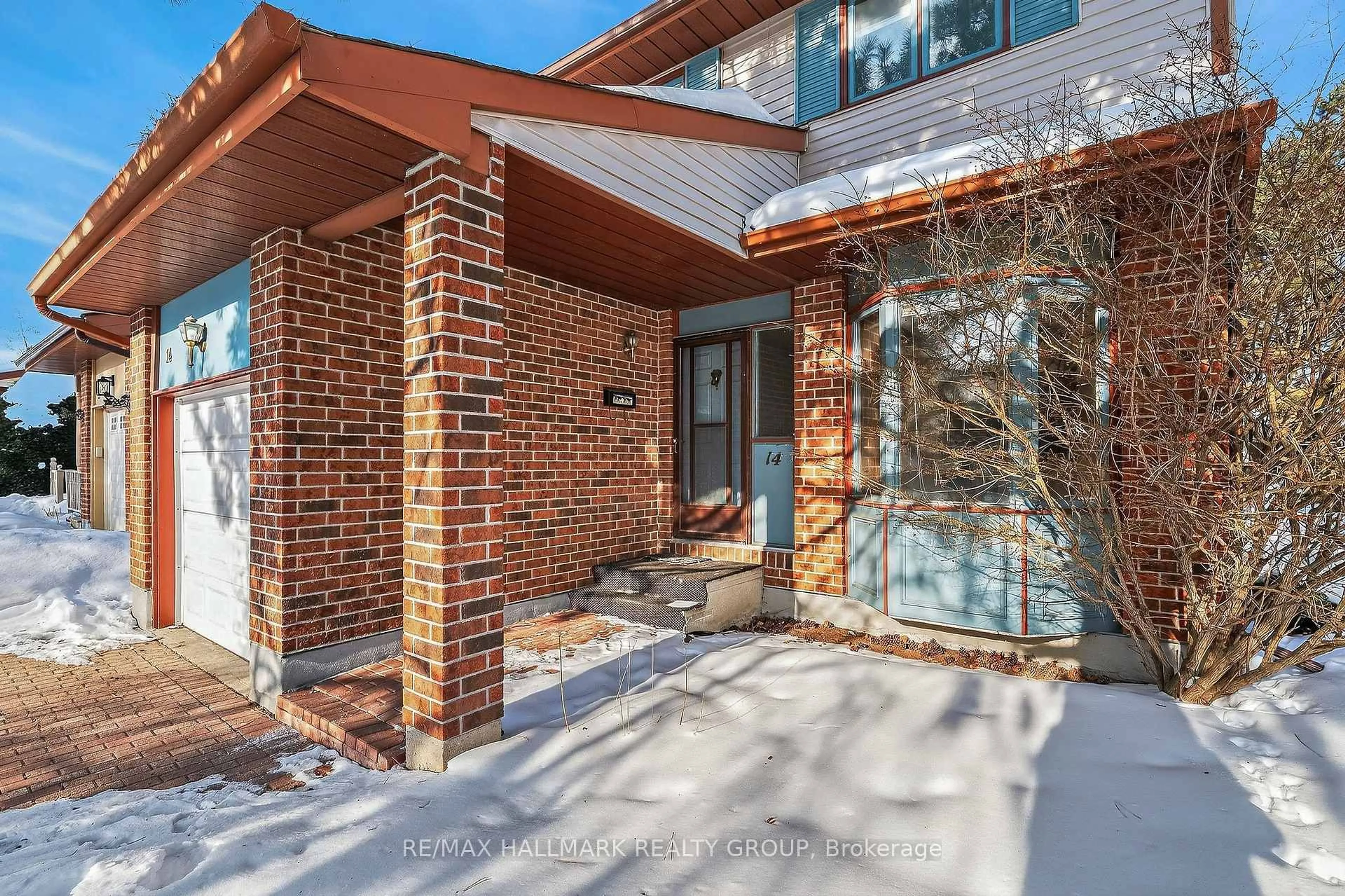 Home with brick exterior material, street for 14 Haywood Cres, Ottawa Ontario K2L 2J2