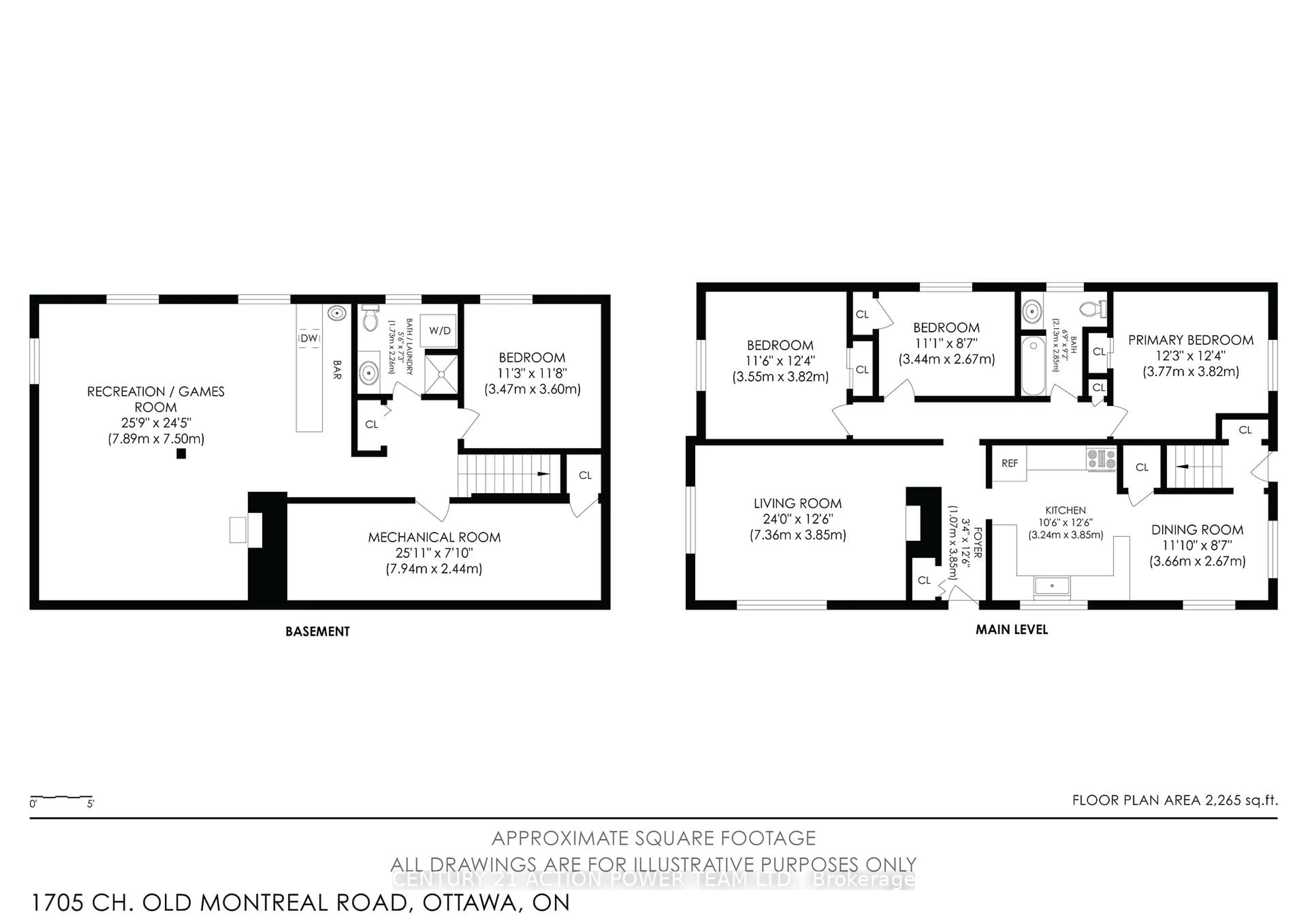 Floor plan for 1705 OLD MONTREAL Rd, Ottawa Ontario K4C 1G7