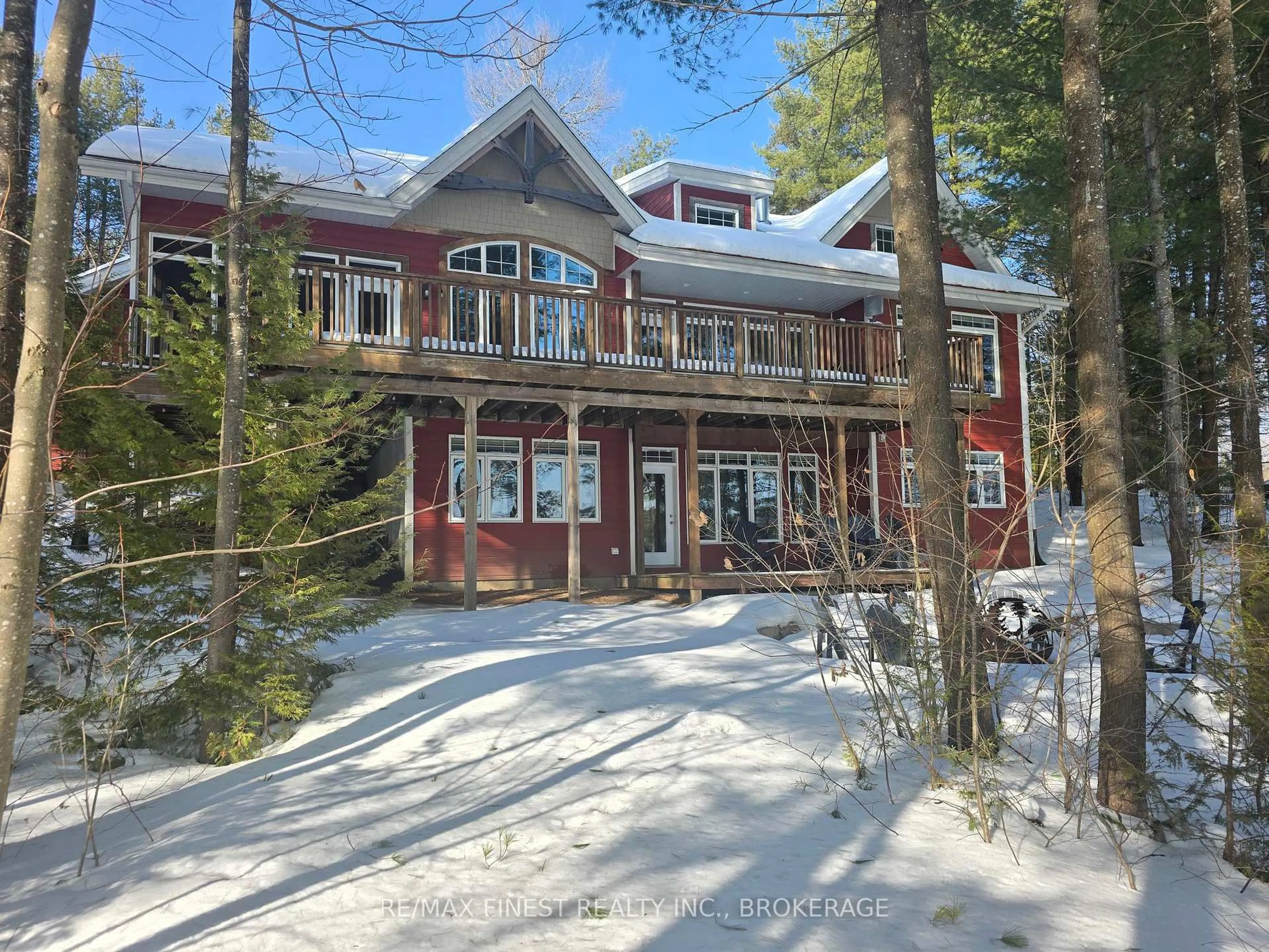 A pic from outside/outdoor area/front of a property/back of a property/a pic from drone, unknown for 1102B Bebris Rd, Arden Ontario K0H 1B0