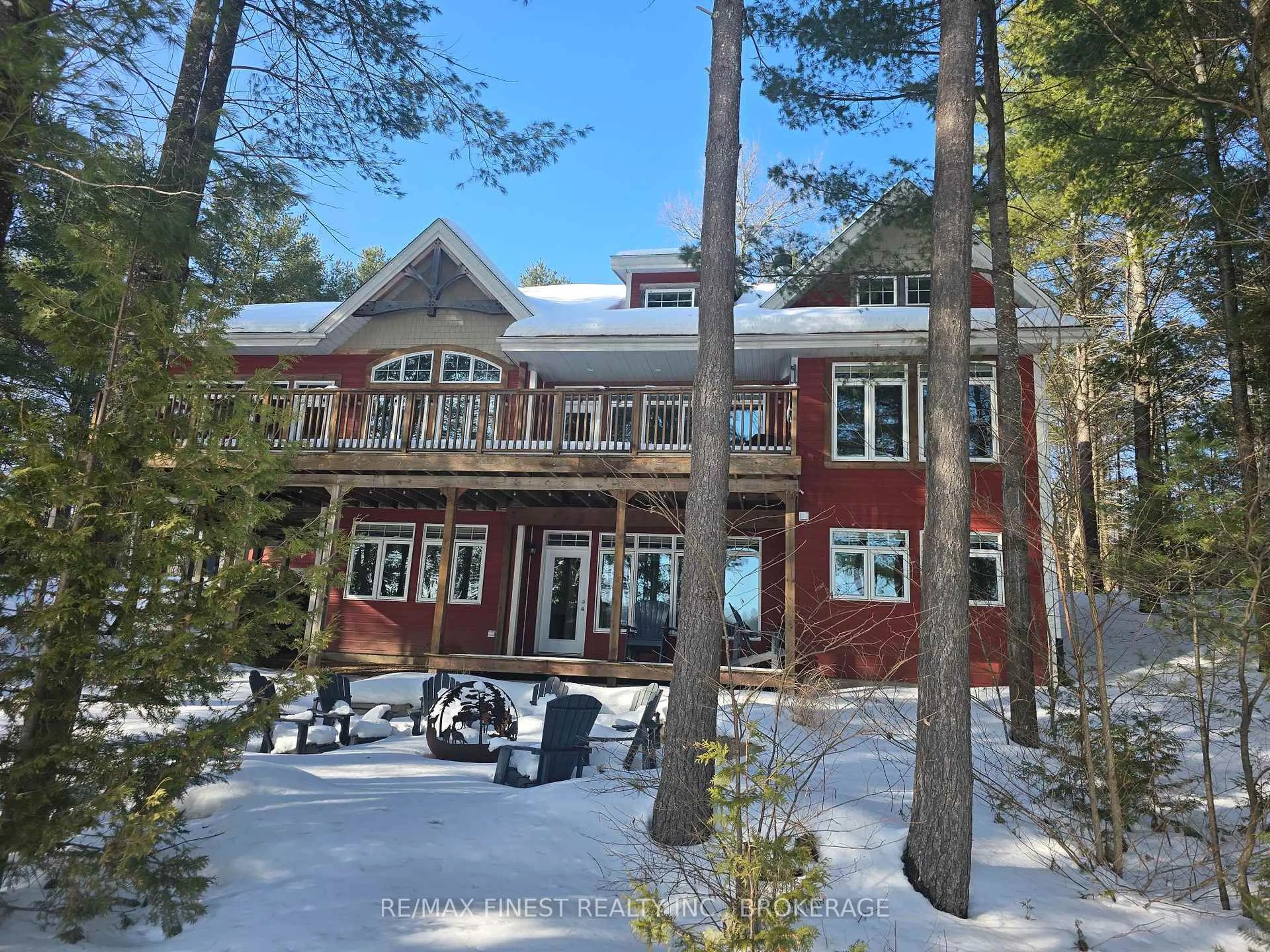 A pic from outside/outdoor area/front of a property/back of a property/a pic from drone, unknown for 1102B Bebris Rd, Arden Ontario K0H 1B0