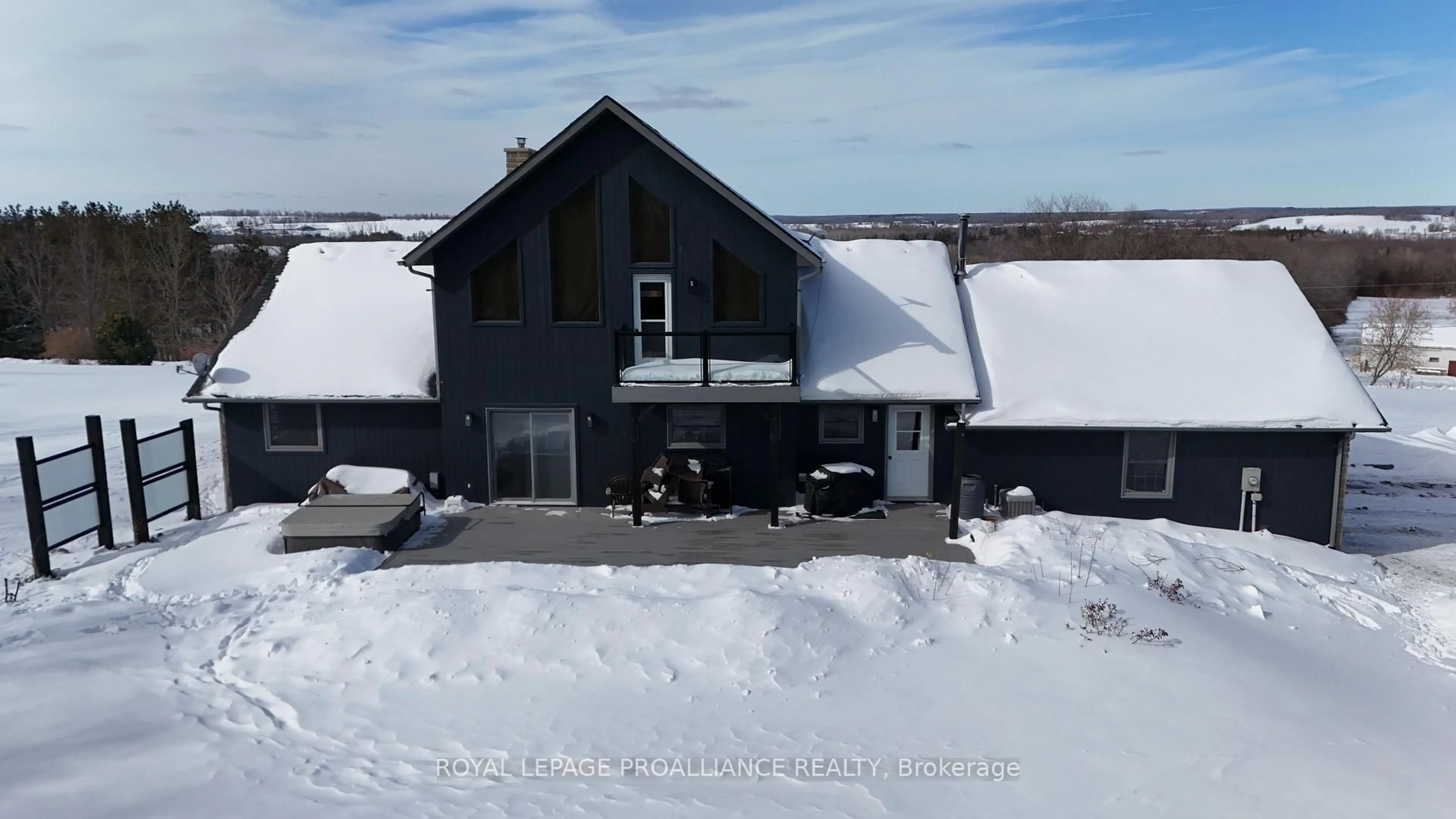 A pic from outside/outdoor area/front of a property/back of a property/a pic from drone, street for 418 Wilson Rd, Stirling Ontario K0K 3E0