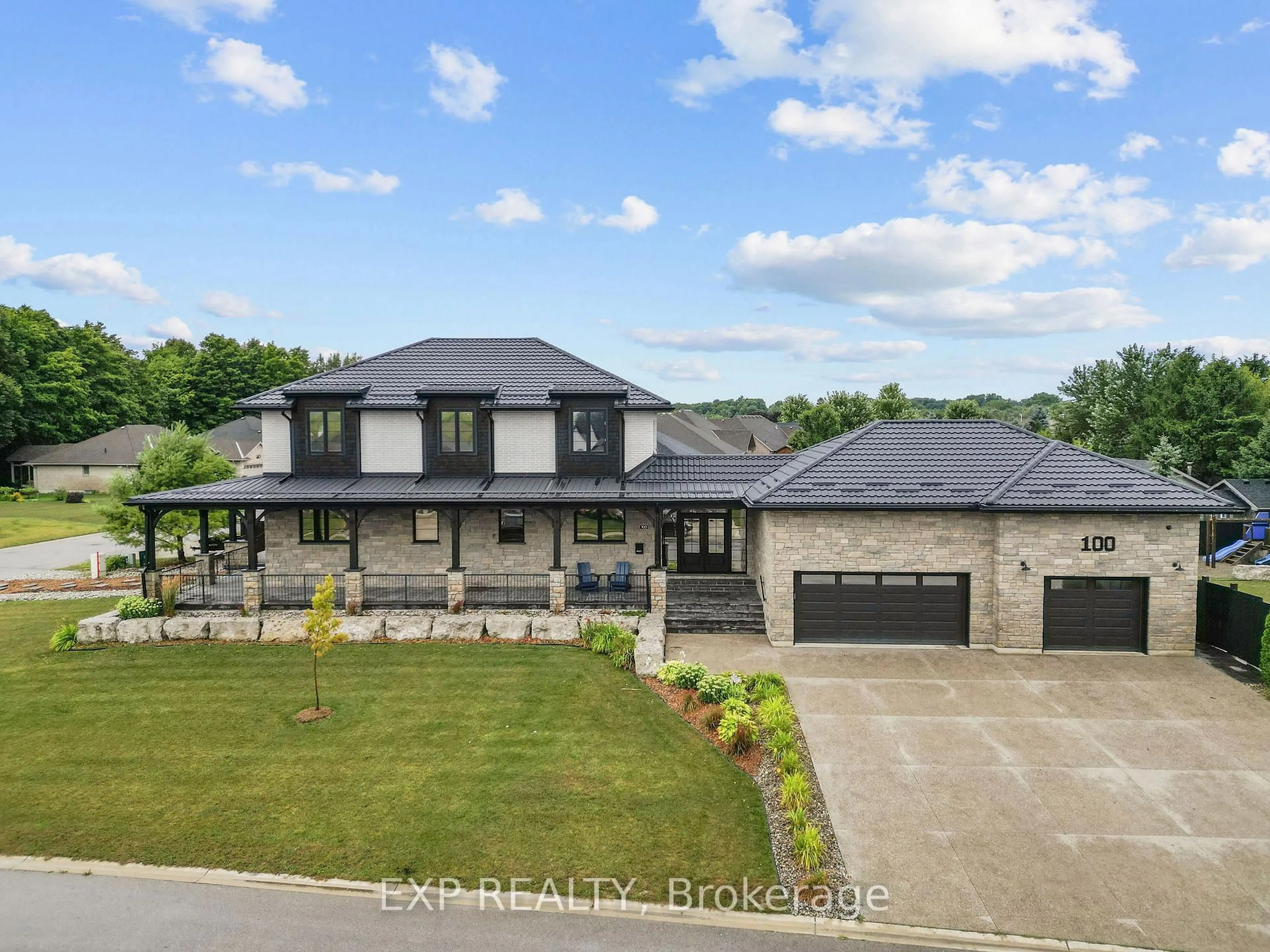 A pic from outside/outdoor area/front of a property/back of a property/a pic from drone, street for 100 Field St, Lambton Shores Ontario N0N 1J0