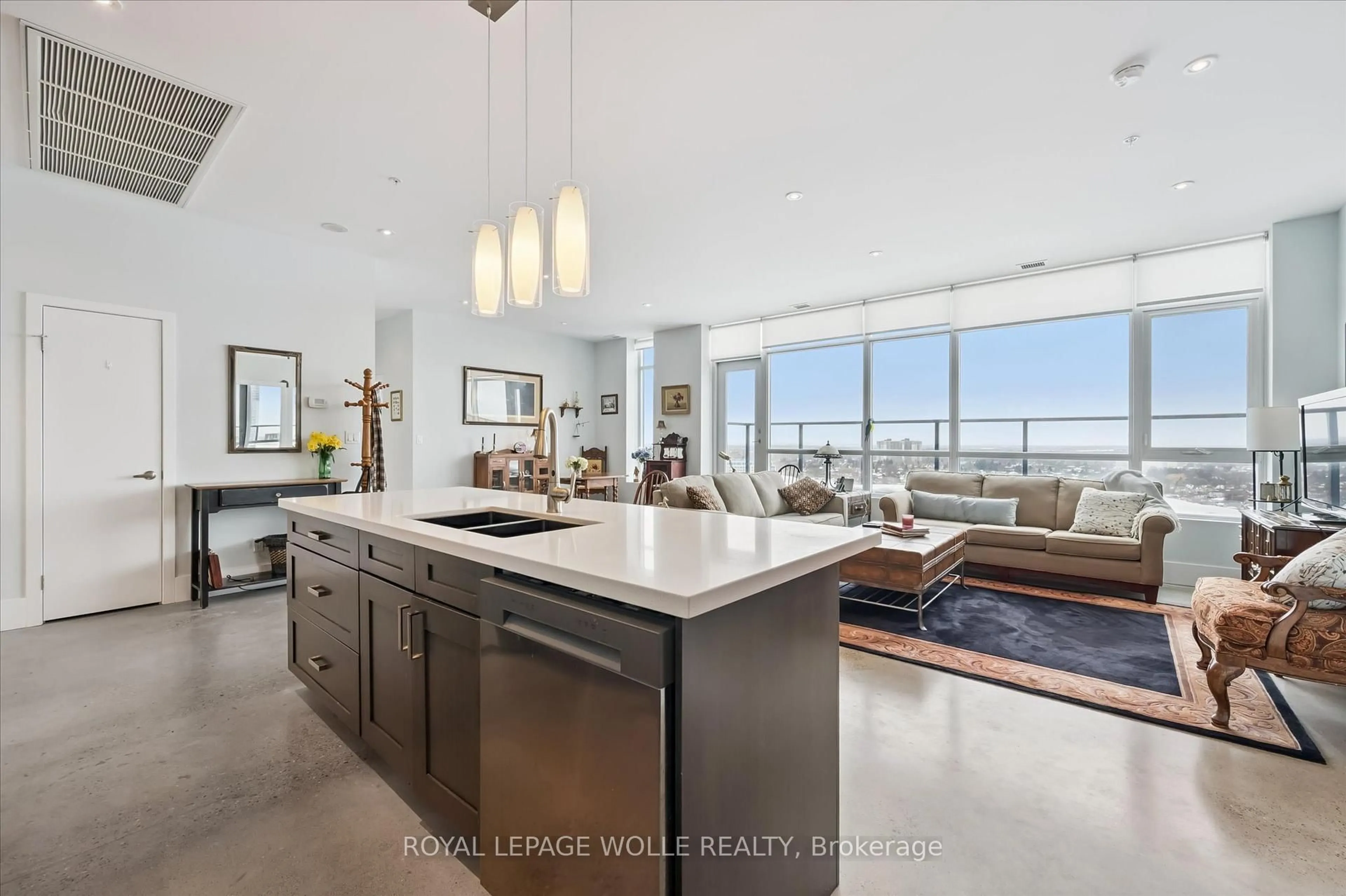 Open concept kitchen, unknown for 1 Victoria St #1904, Kitchener Ontario N2G 0B5