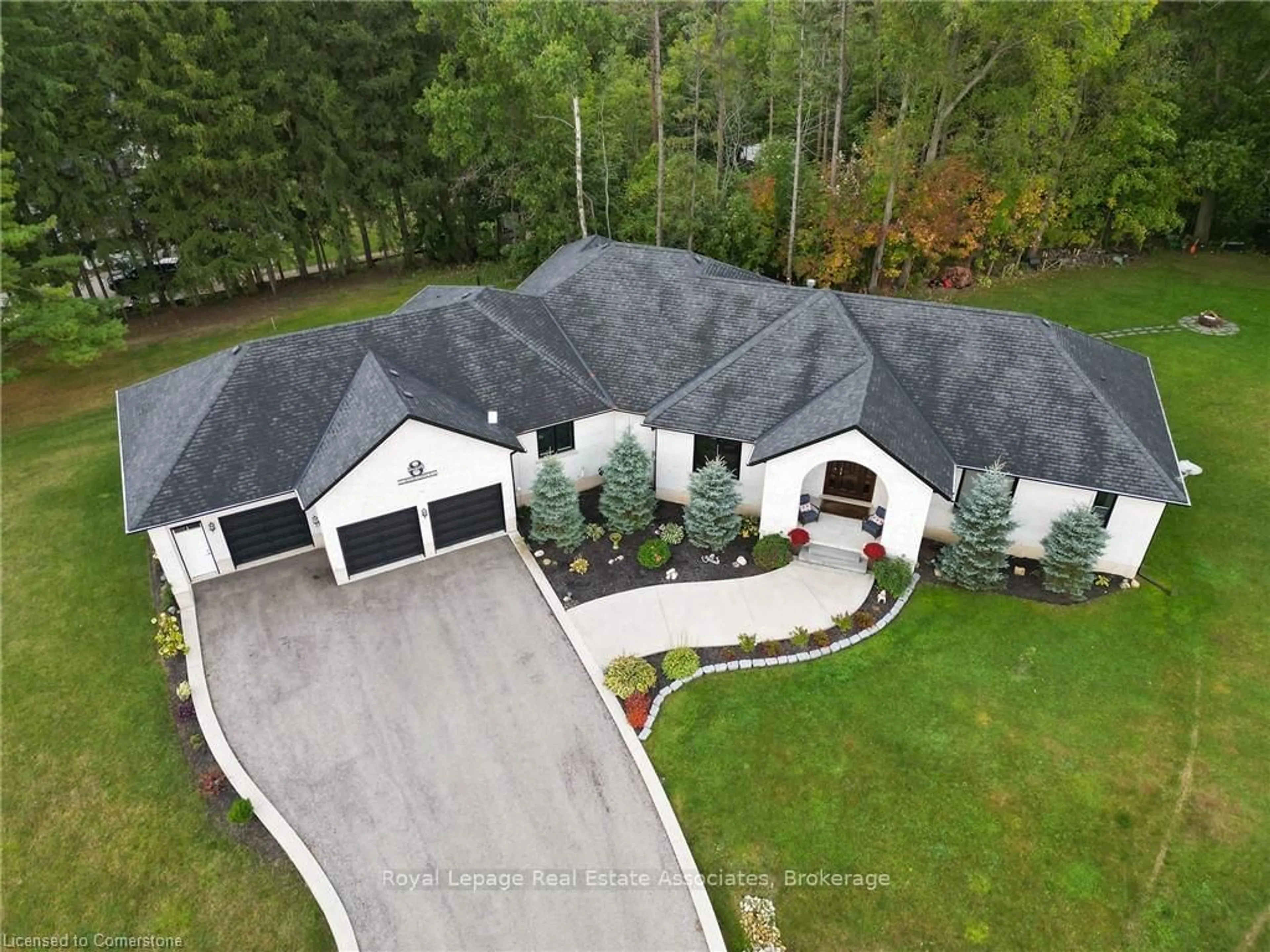 A pic from outside/outdoor area/front of a property/back of a property/a pic from drone, unknown for 325 McLean School Rd #8, Brant Ontario N0E 1N0