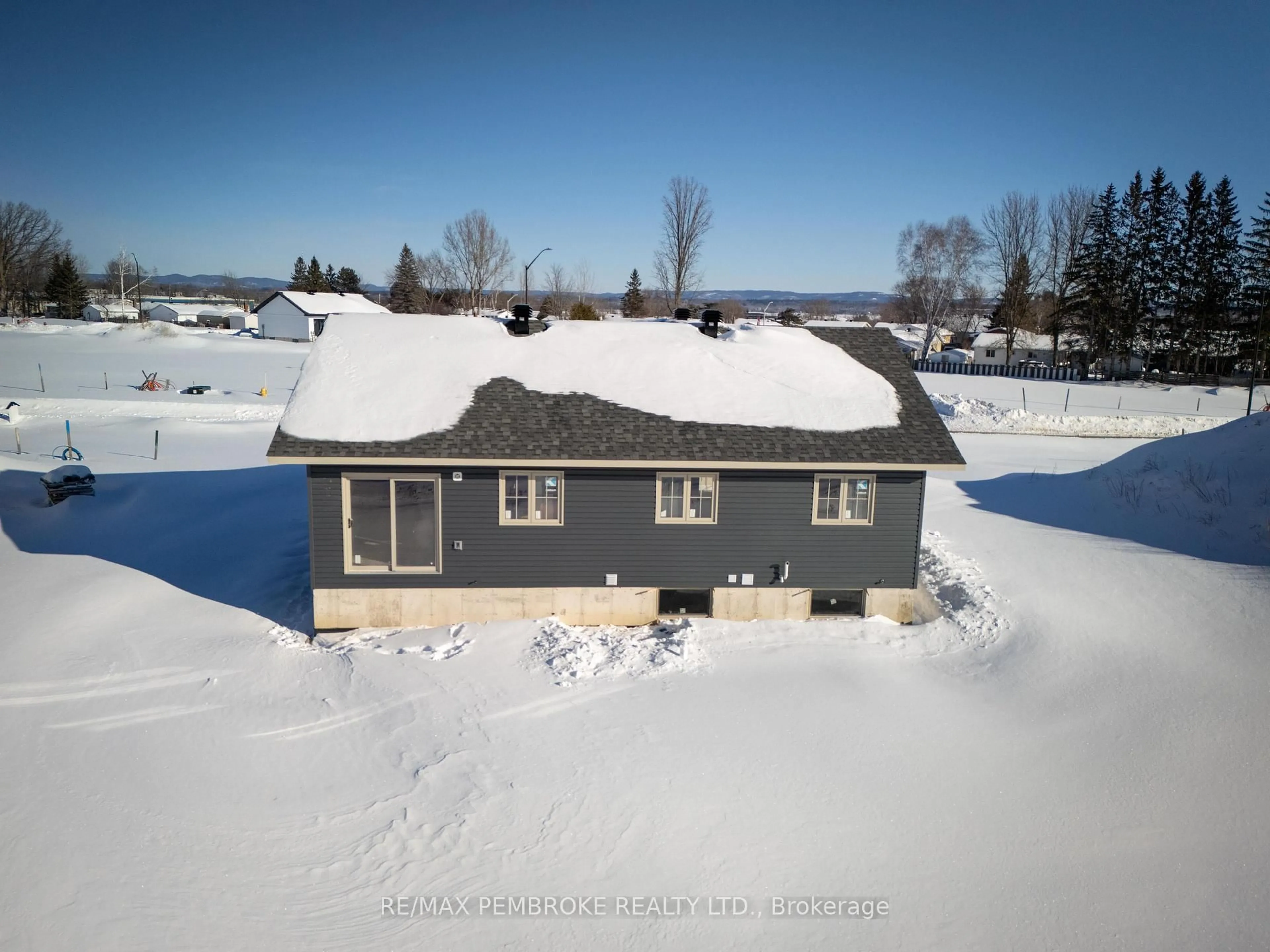 A pic from outside/outdoor area/front of a property/back of a property/a pic from drone, building for 13 Eddy Cres, Pembroke Ontario K8A 0M1