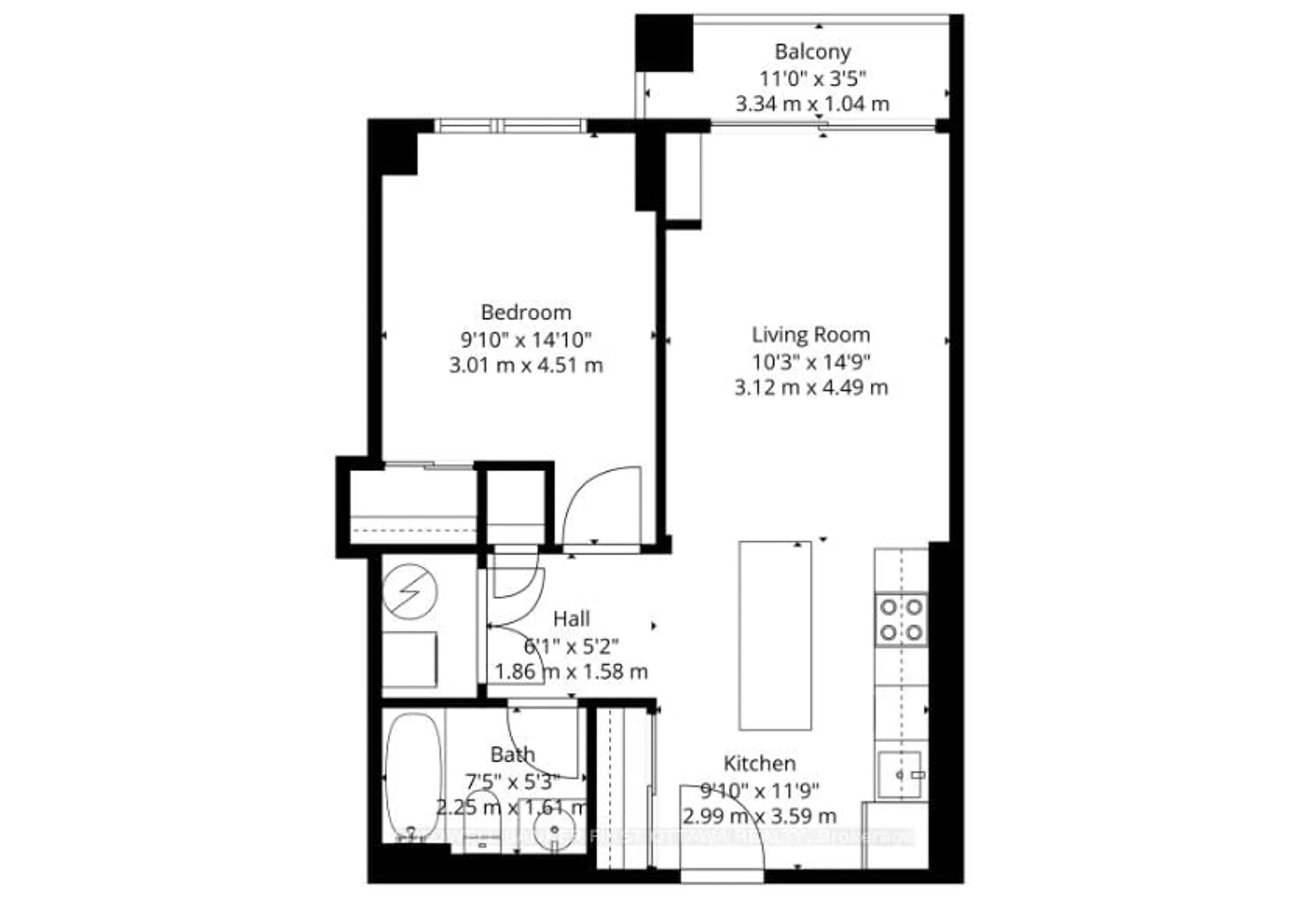 Floor plan for 3684 Fallowfield Rd #204, Ottawa Ontario K2J 2J1