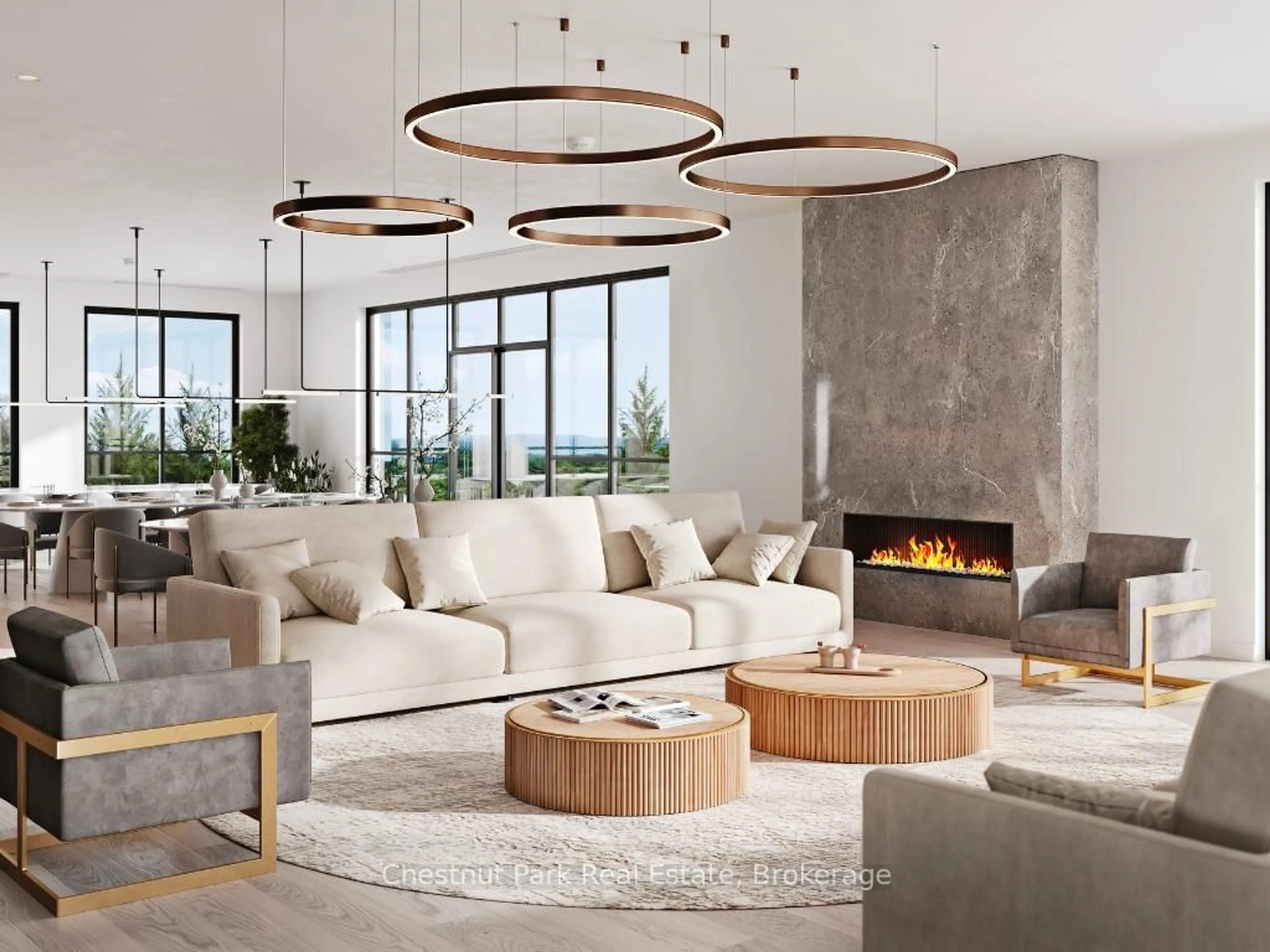 Living room with furniture, unknown for 15 PINE NEEDLE Way #202, Huntsville Ontario P1H 0G4