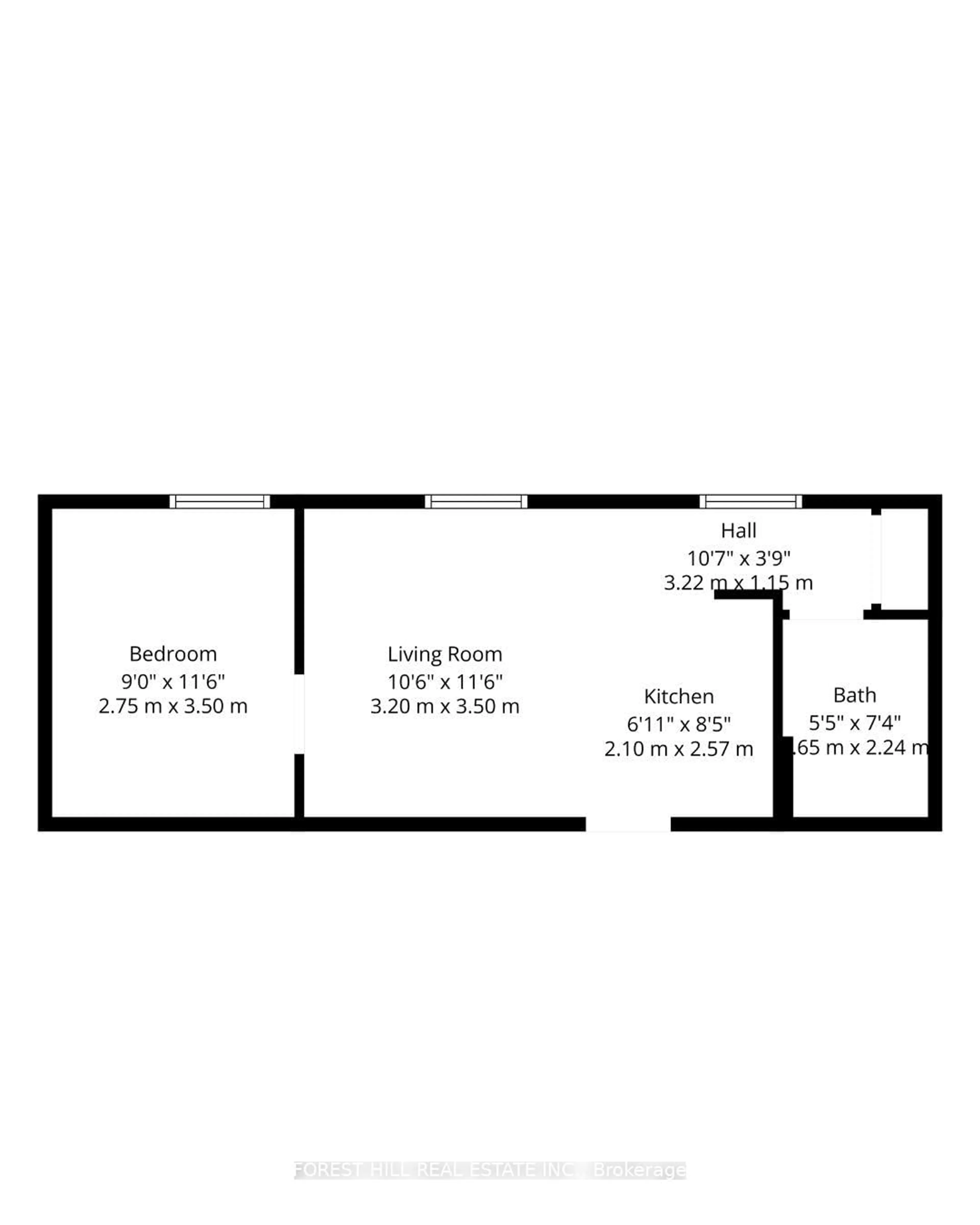 Floor plan for 268 First Ave #1B, Ottawa Ontario K1S 2G8