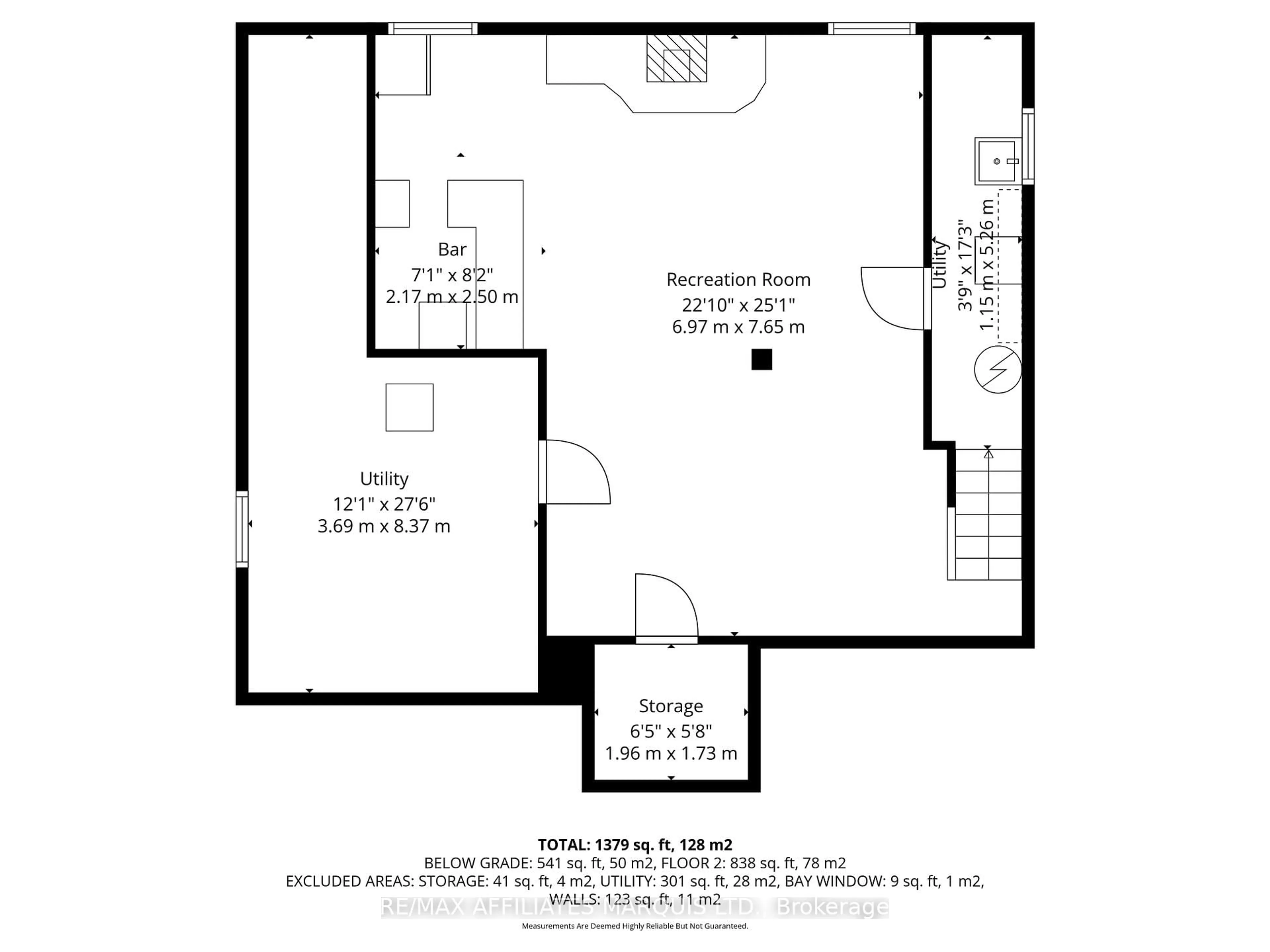 Floor plan for 1113 Brock St, Cornwall Ontario K6H 6G3
