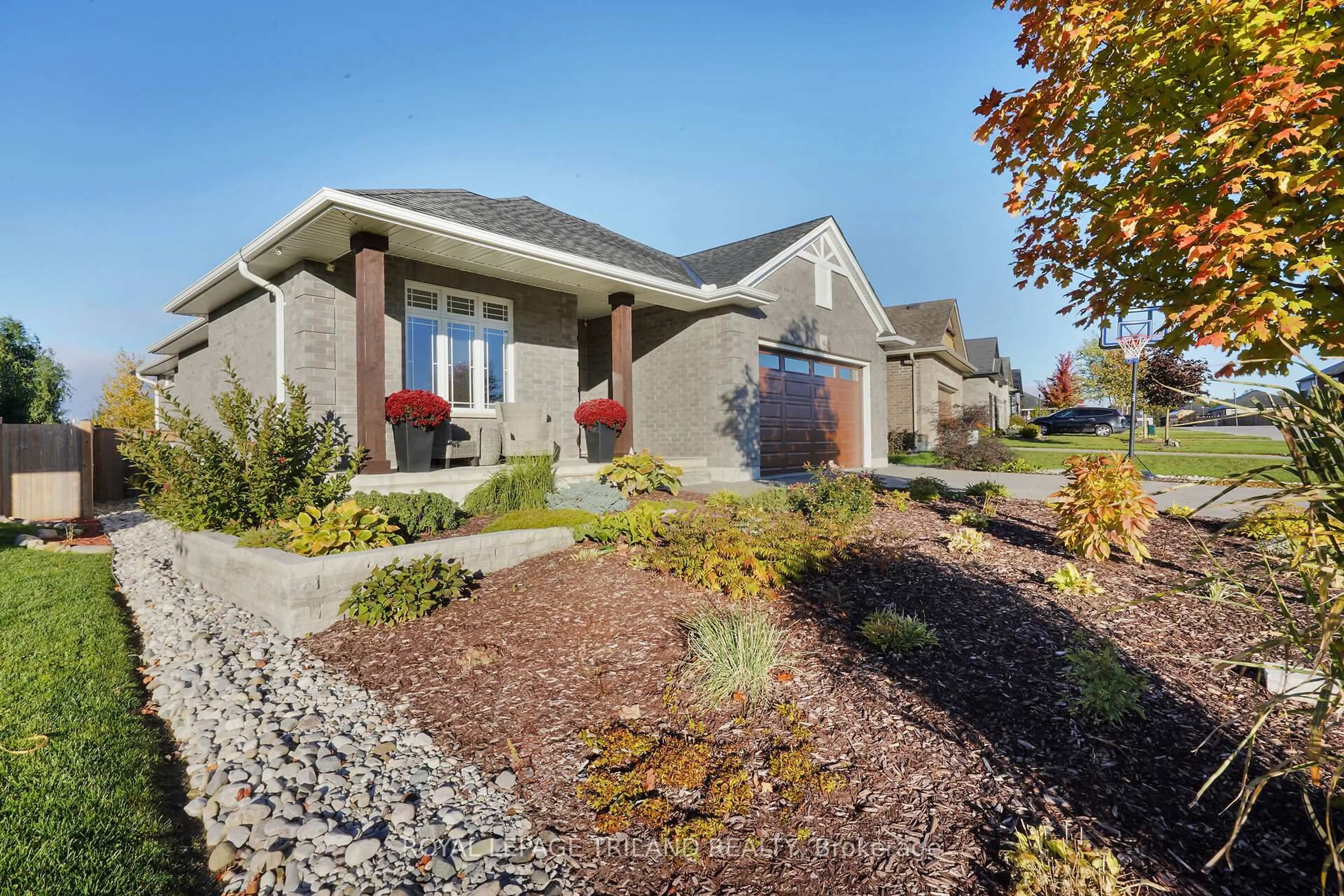 Home with brick exterior material, street for 95 BROOKER Tr, Thames Centre Ontario N0M 2P0