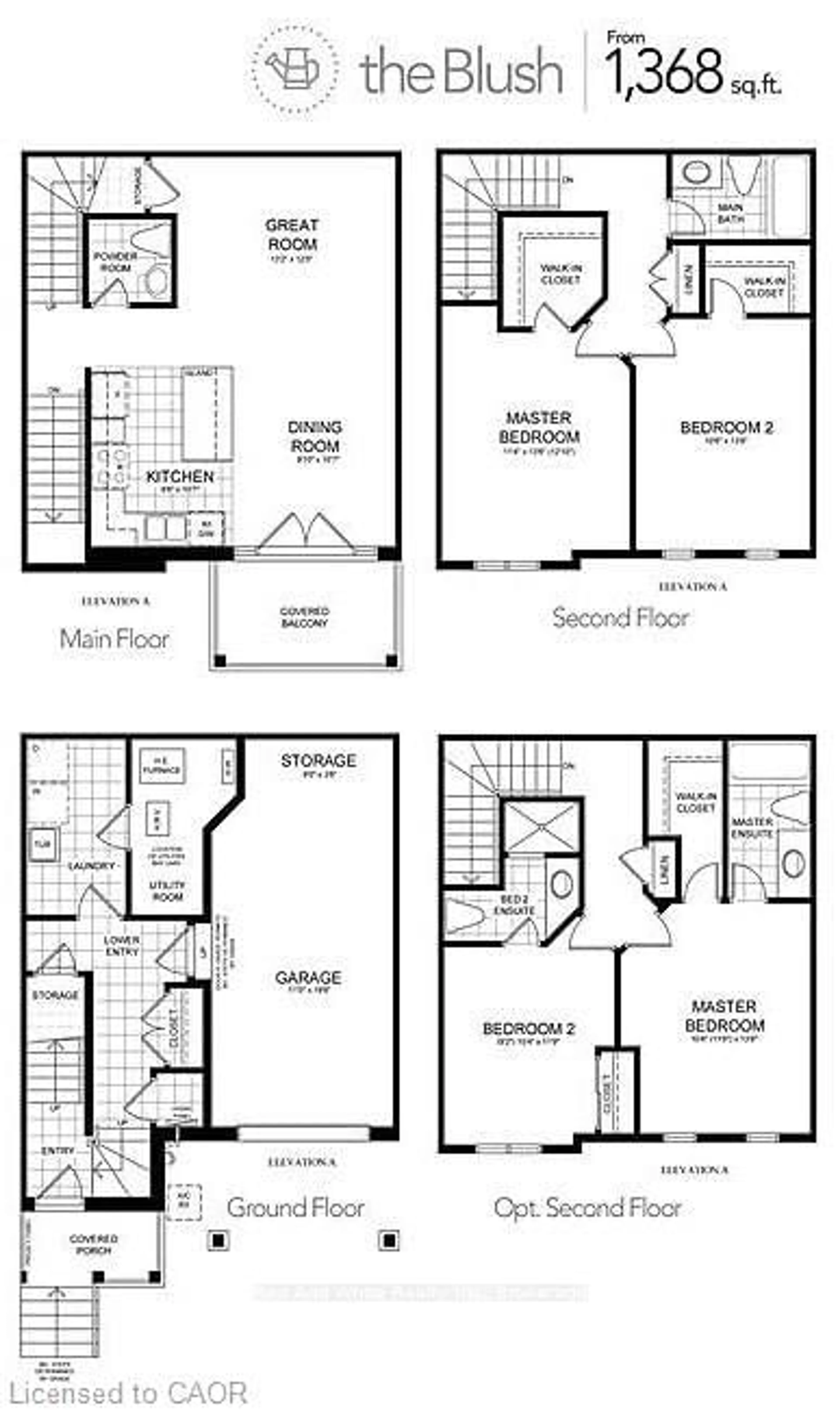 Floor plan for 12 Roseberry Lane, Kitchener Ontario N2B 0A9