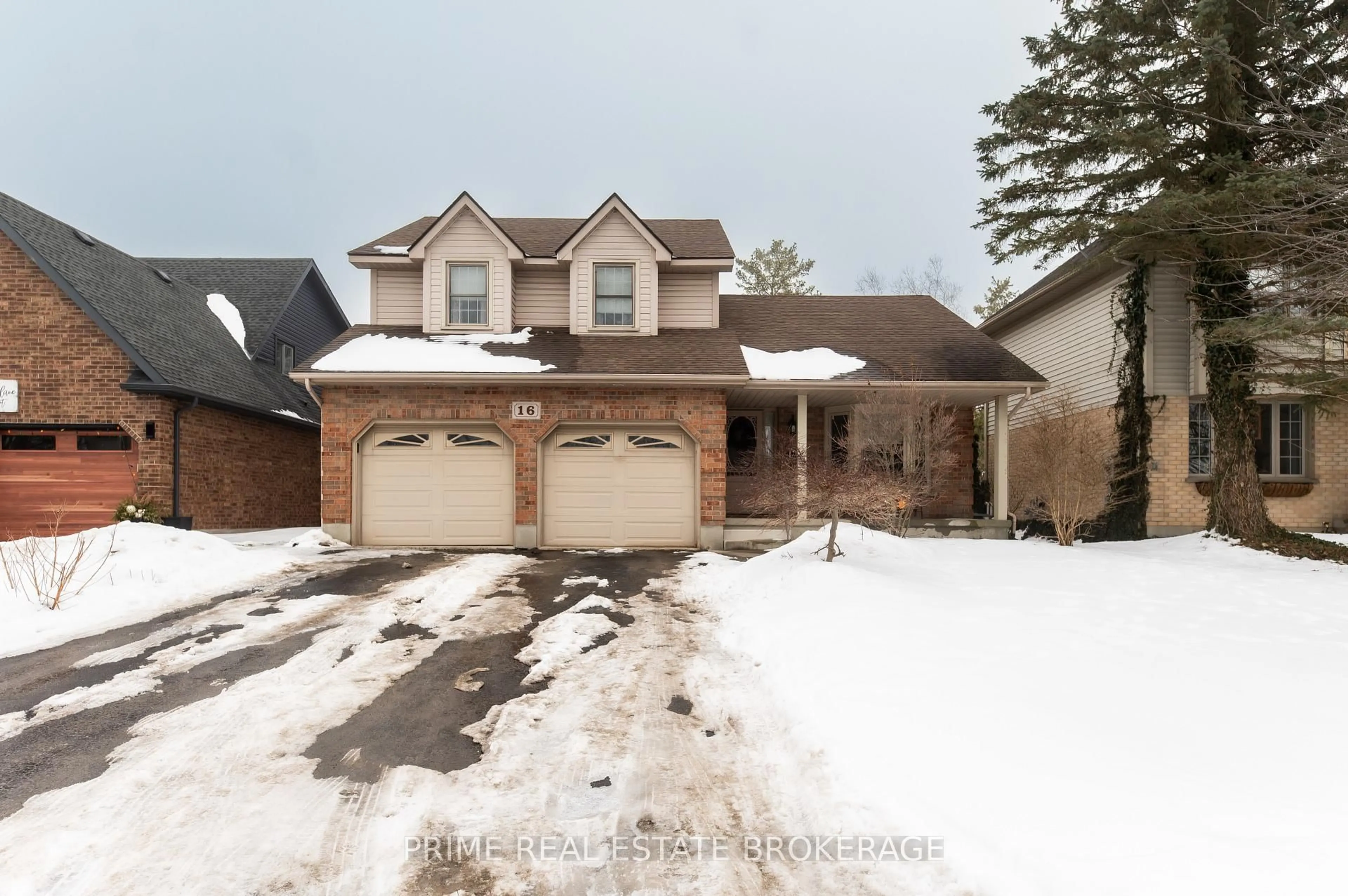 Home with brick exterior material, street for 16 Timberlane Cres, Central Elgin Ontario N5P 4G9