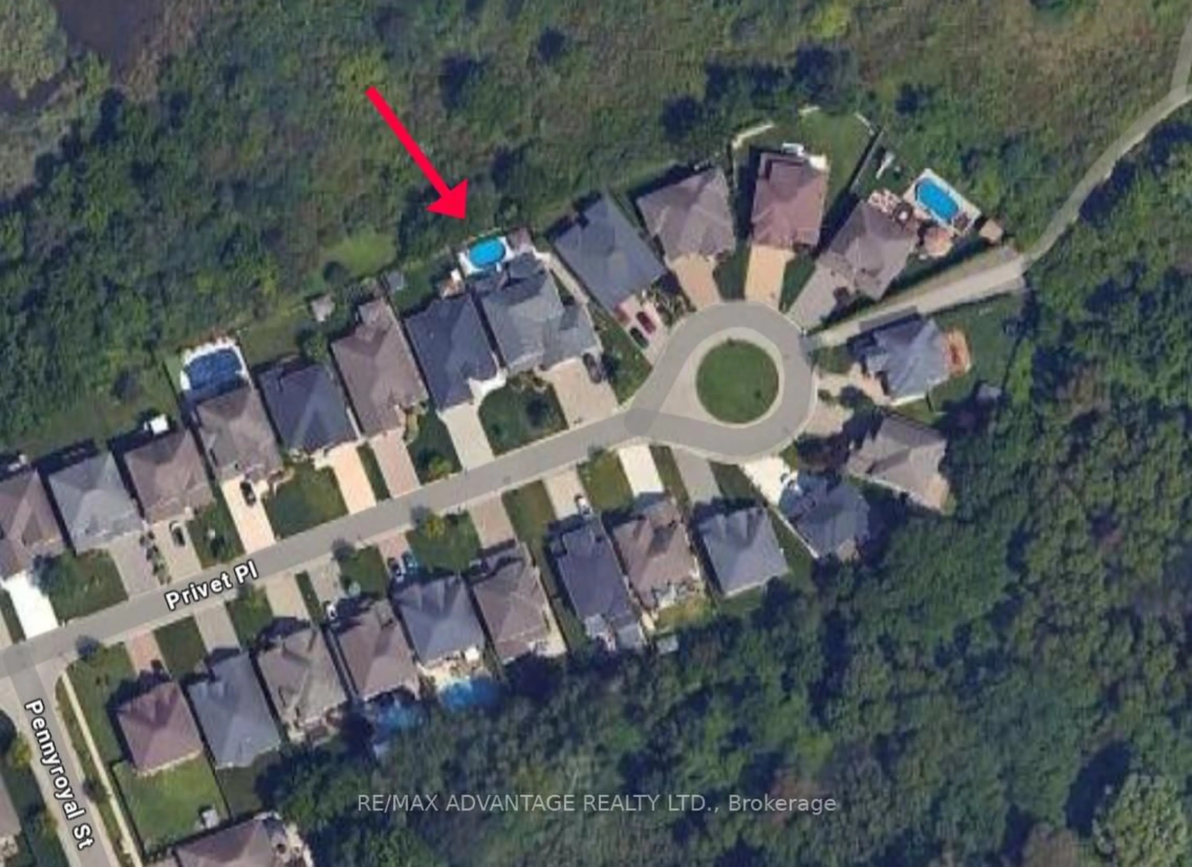 A pic from outside/outdoor area/front of a property/back of a property/a pic from drone, street for 1544 Privet Pl, London North Ontario N5X 0E7