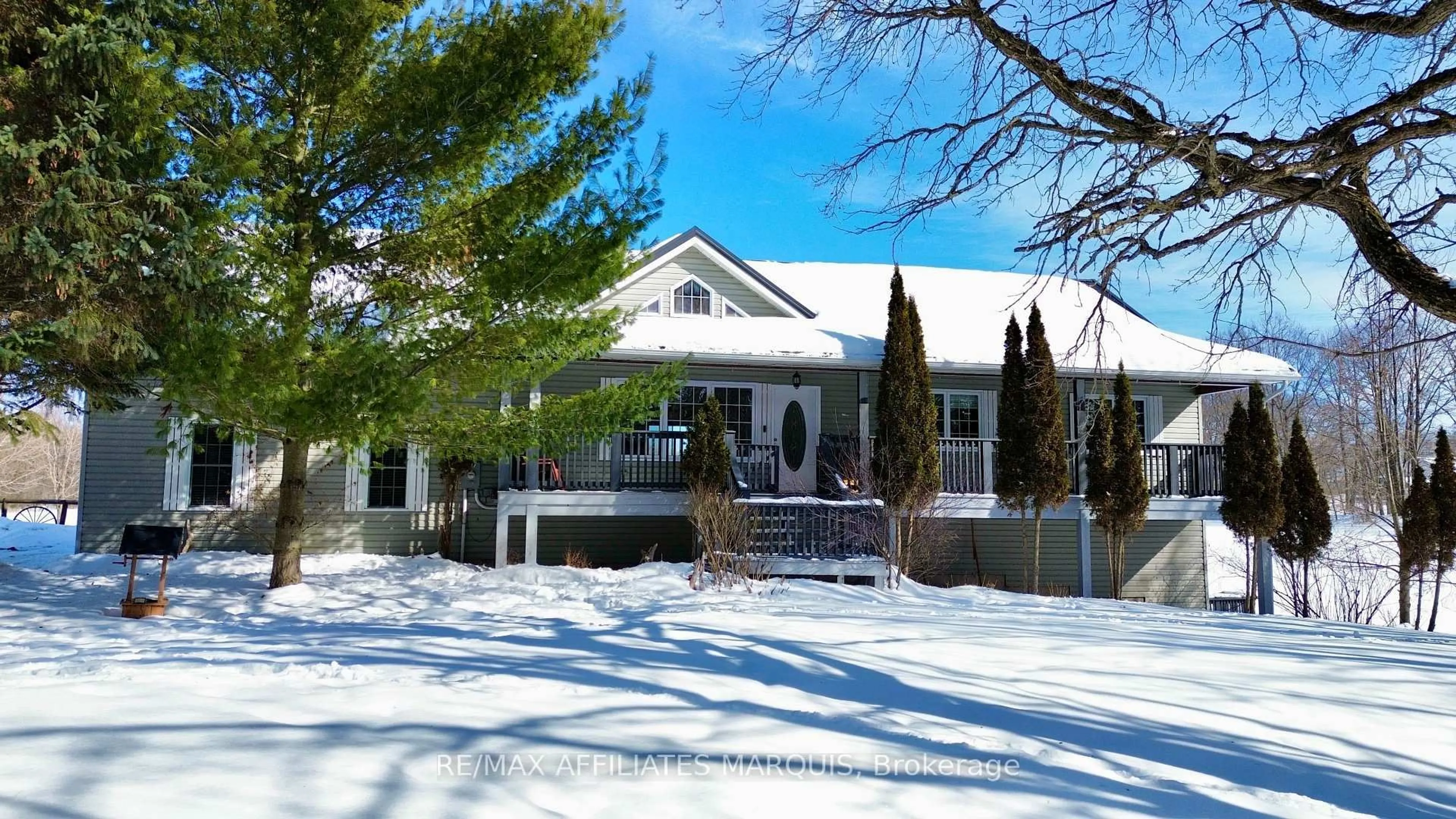 Home with vinyl exterior material, street for 63 Sunny Side Rd, Rideau Lakes Ontario K0G 1X0