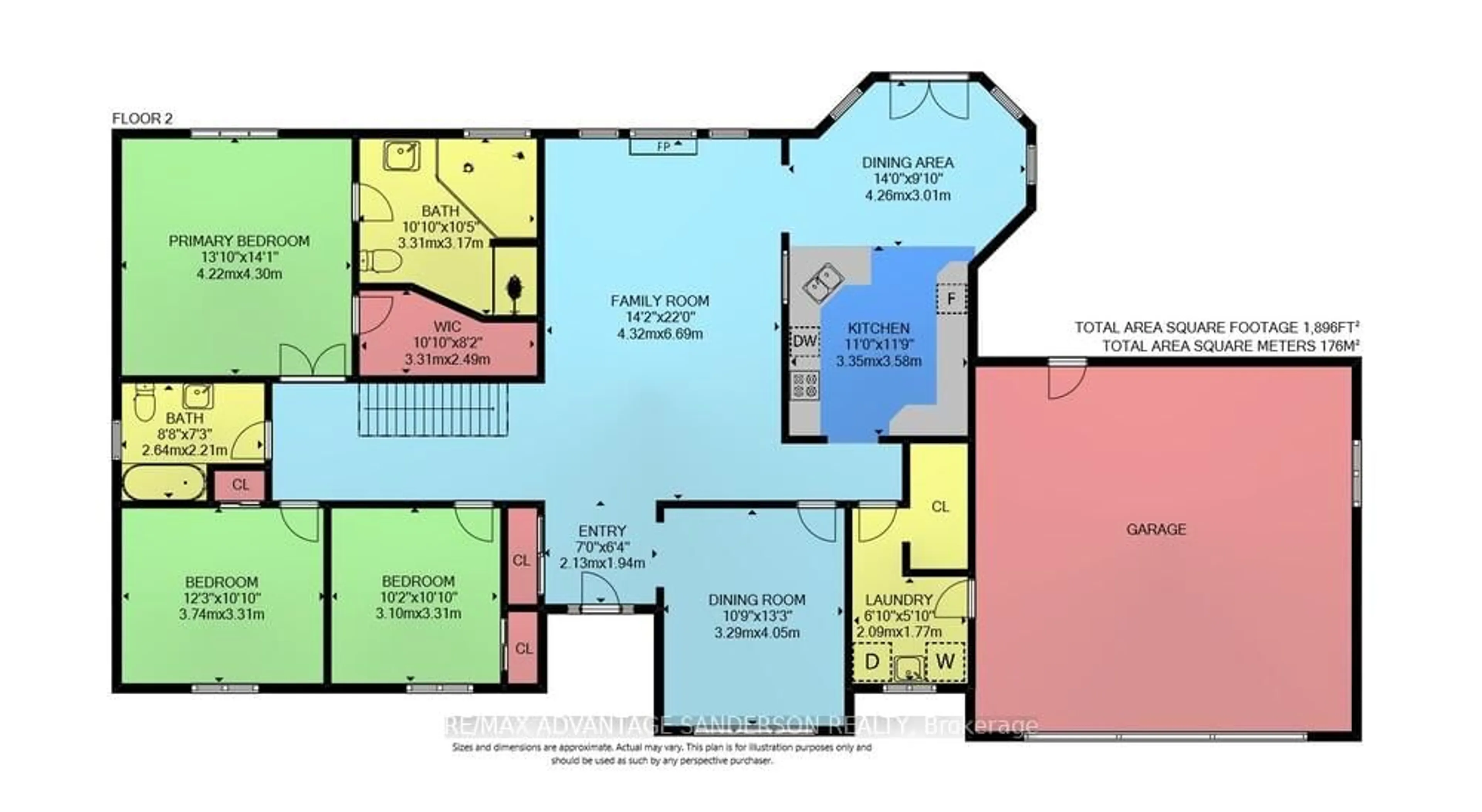 Floor plan for 23 Birchcrest Dr, Middlesex Centre Ontario N0L 1R0