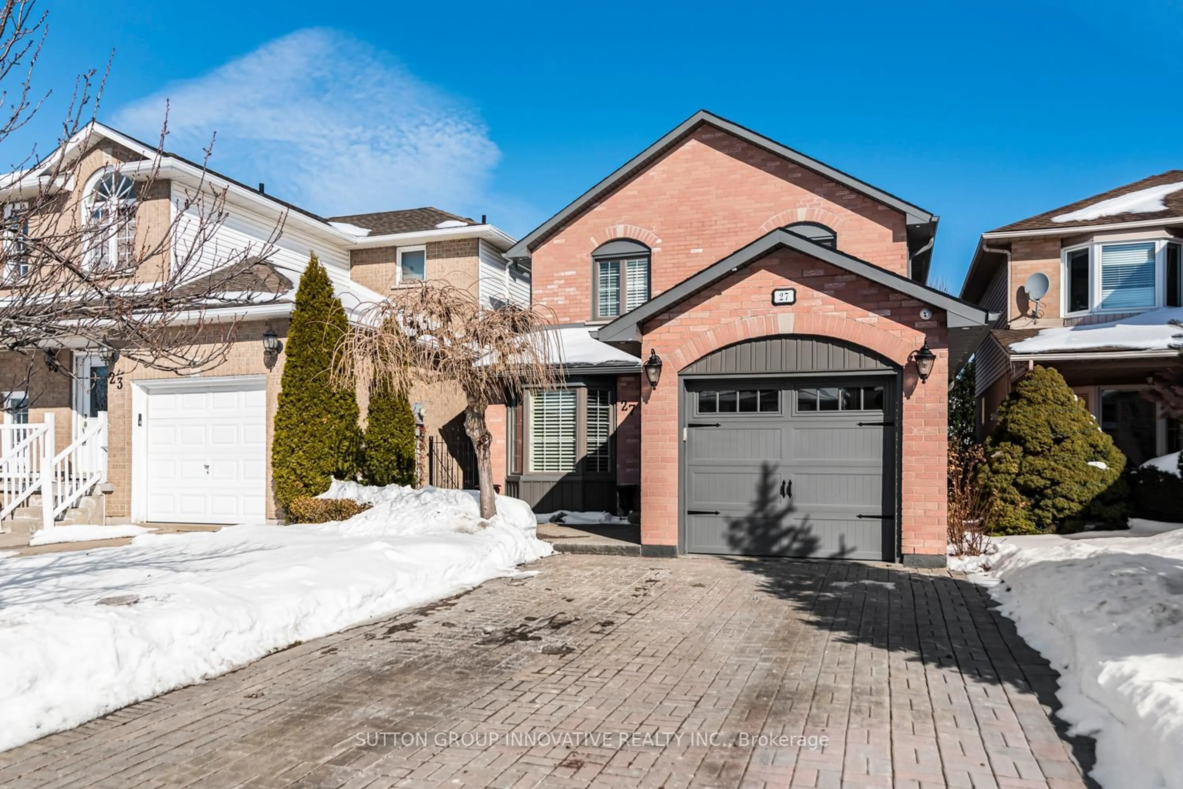 Home with brick exterior material, street for 27 Beaverton Dr, Hamilton Ontario L8W 3K9