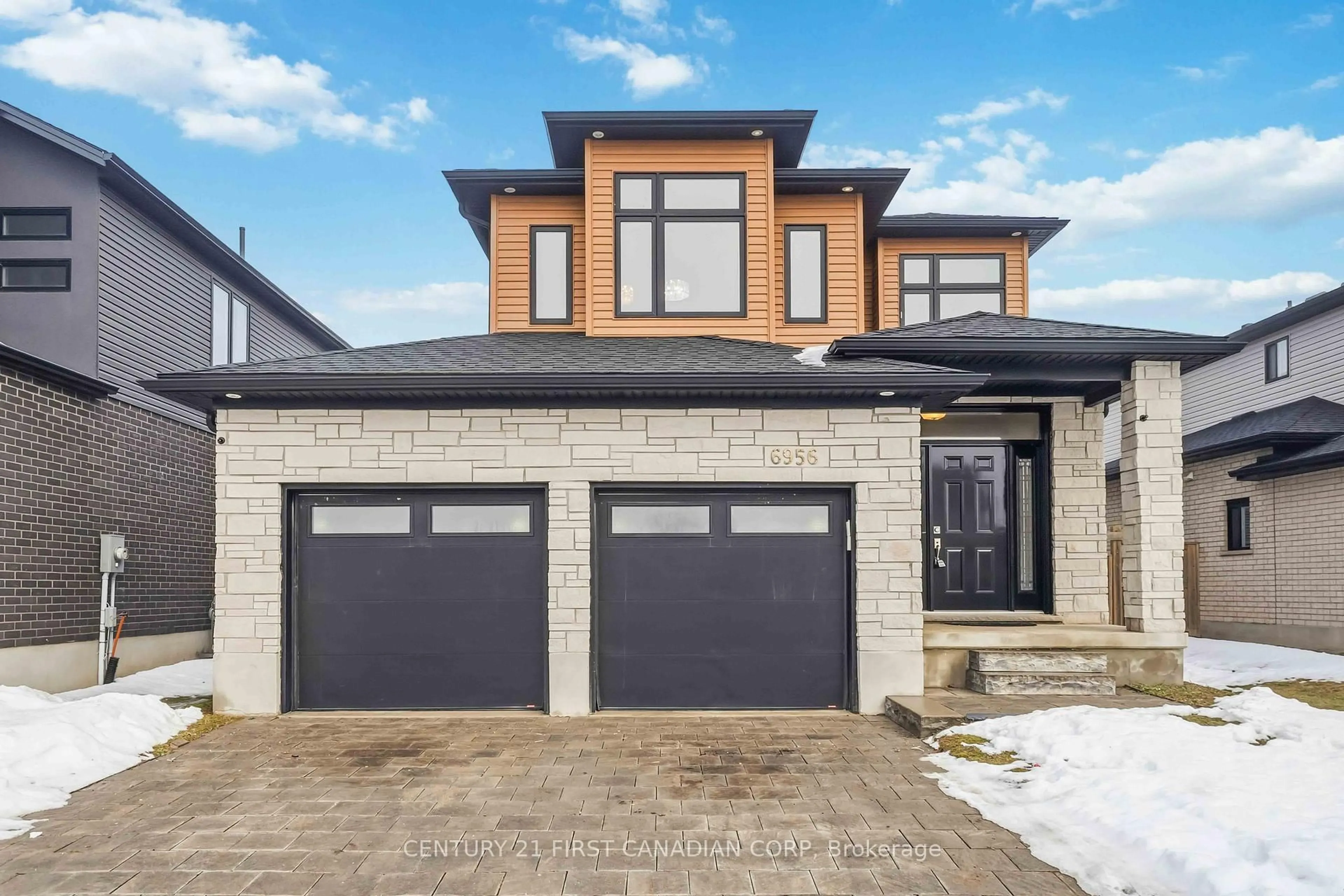 Home with brick exterior material, street for 6956 Raleigh Blvd, London South Ontario N6P 0E4