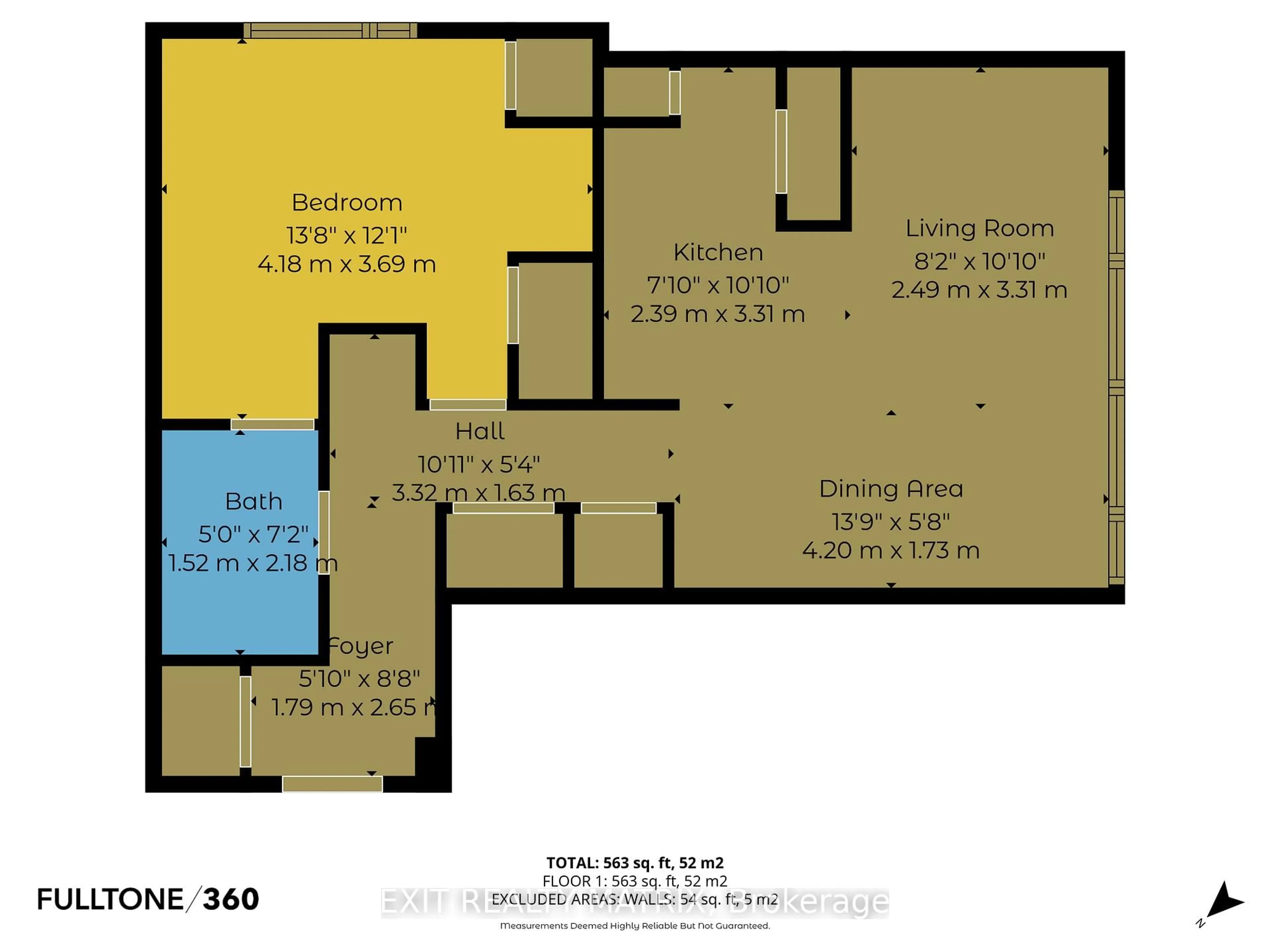 Floor plan for 201 Parkdale Ave #903, Ottawa Ontario K1Y 1E8