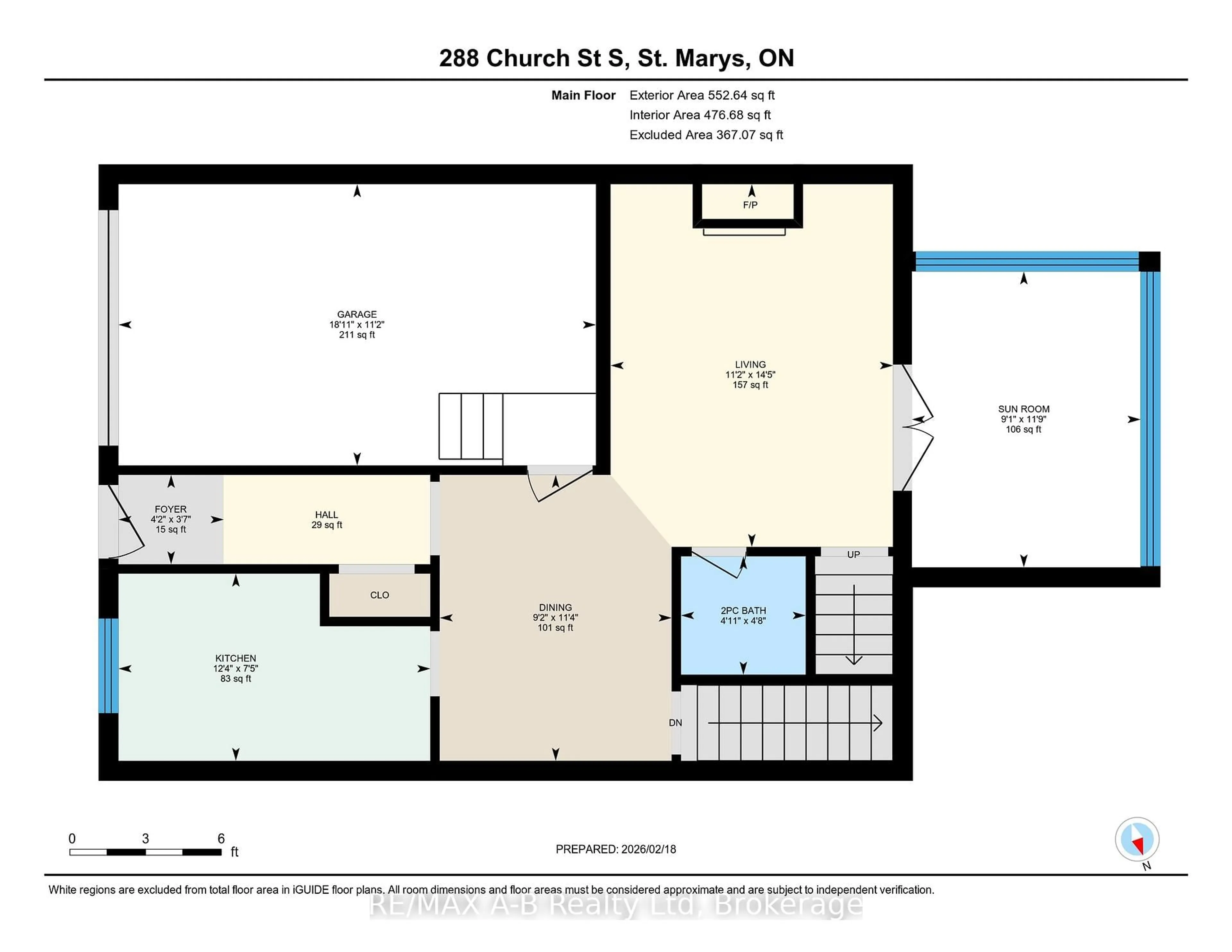 Floor plan for 288 Church St, St. Marys Ontario N4X 1B9