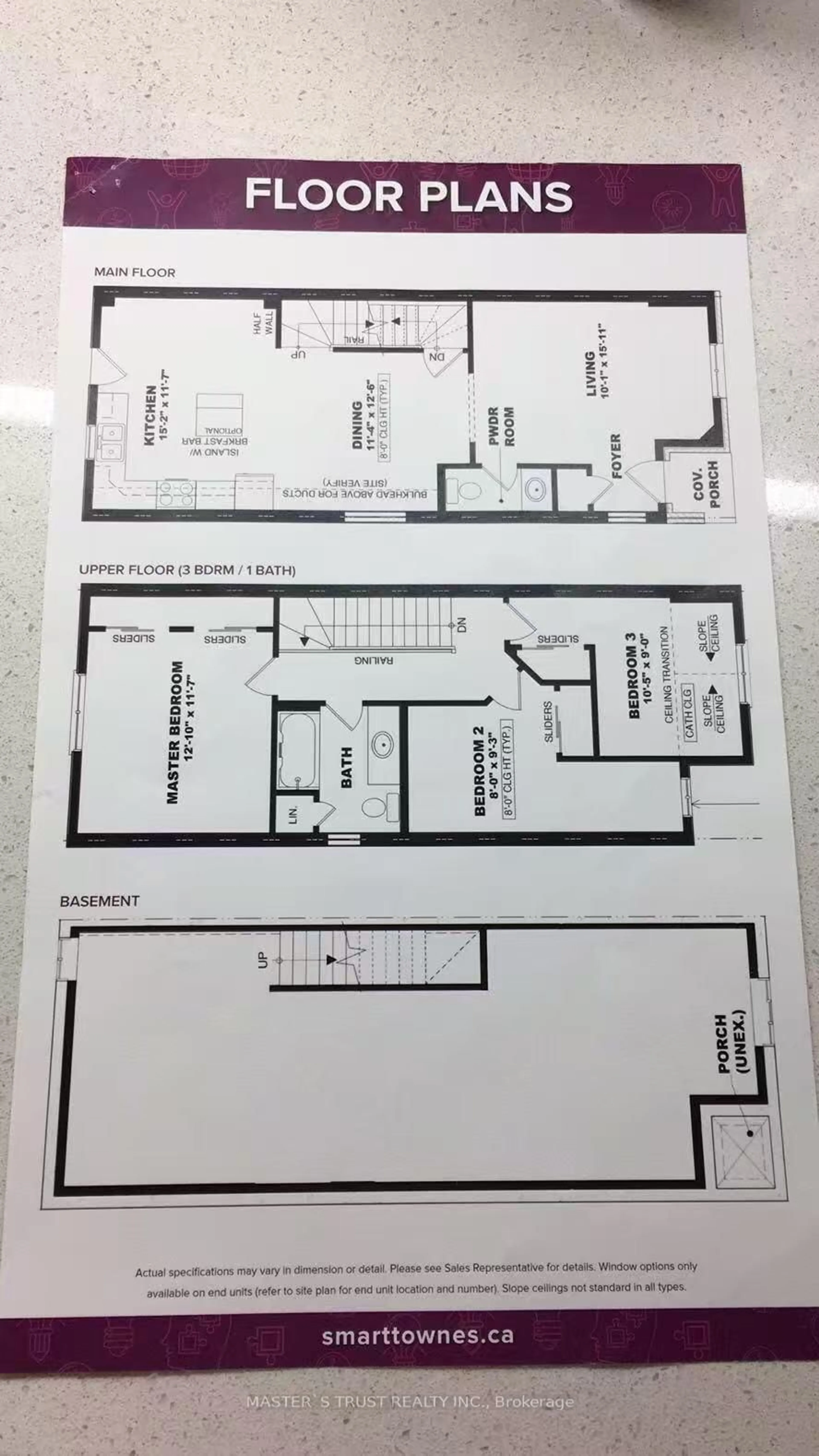 Floor plan for 7768 Ascot Circ #86, Niagara Falls Ontario L2H 3P9