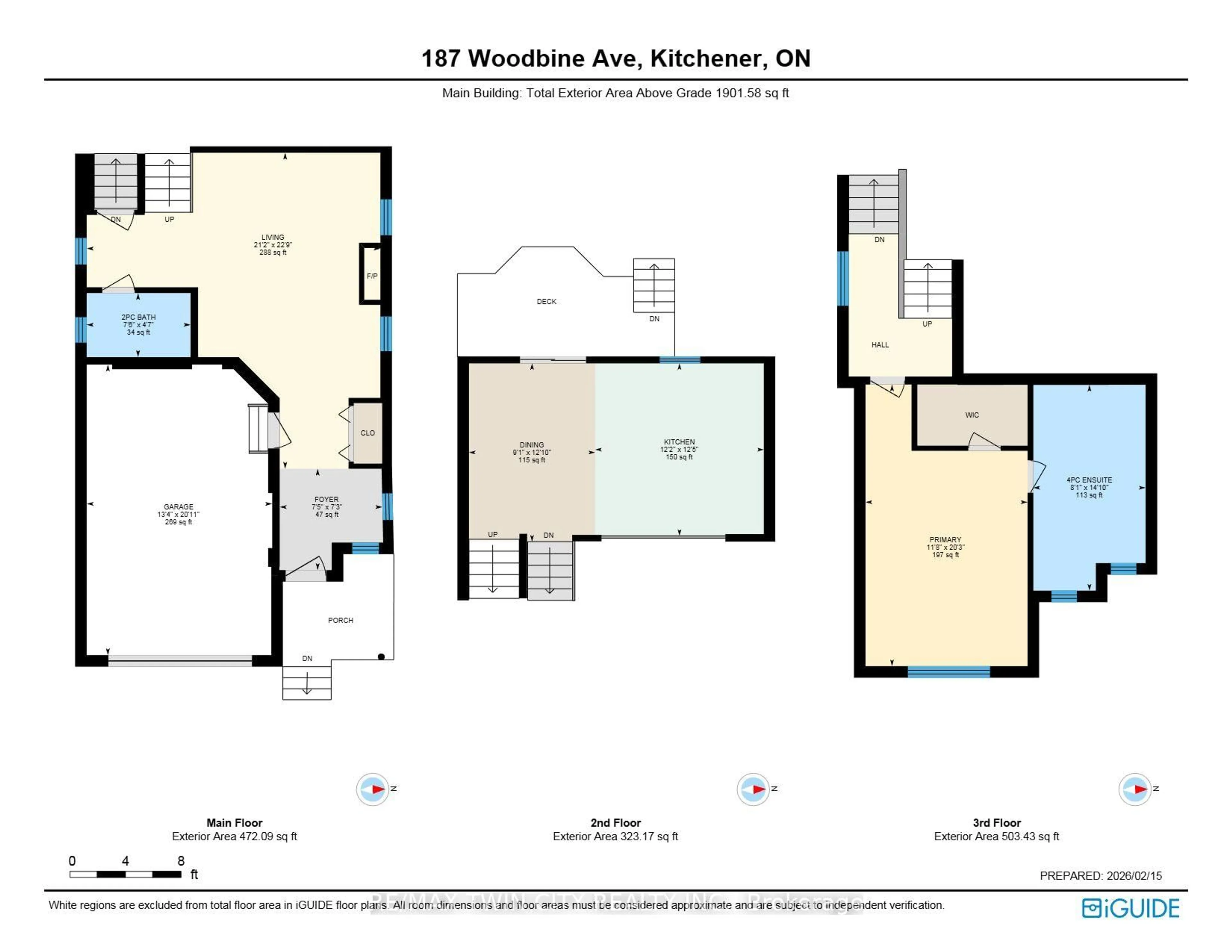 Floor plan for 187 Woodbine Ave, Kitchener Ontario N2R 1Y5