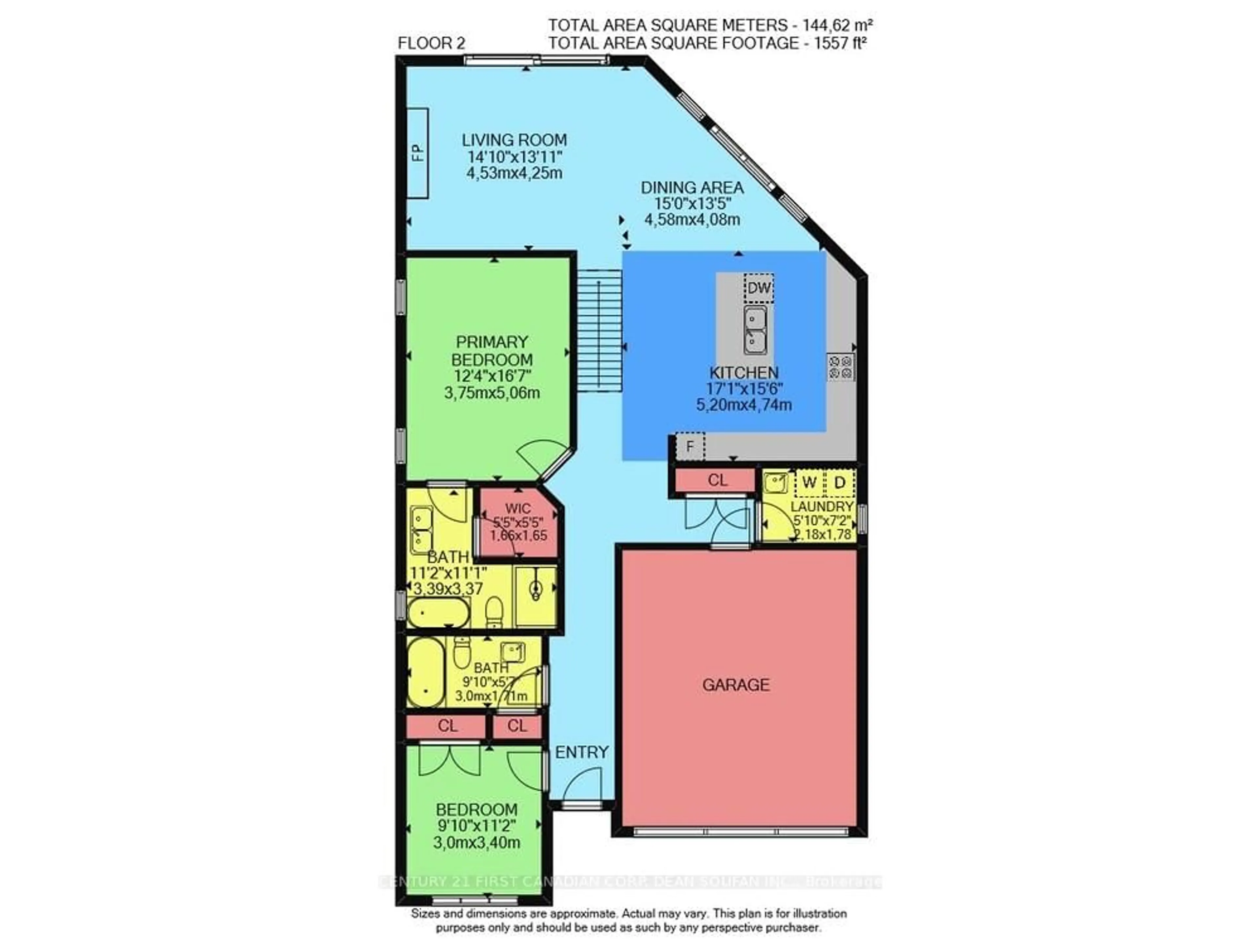 Floor plan for 6990 Clayton Walk #11, London South Ontario N6P 0J2