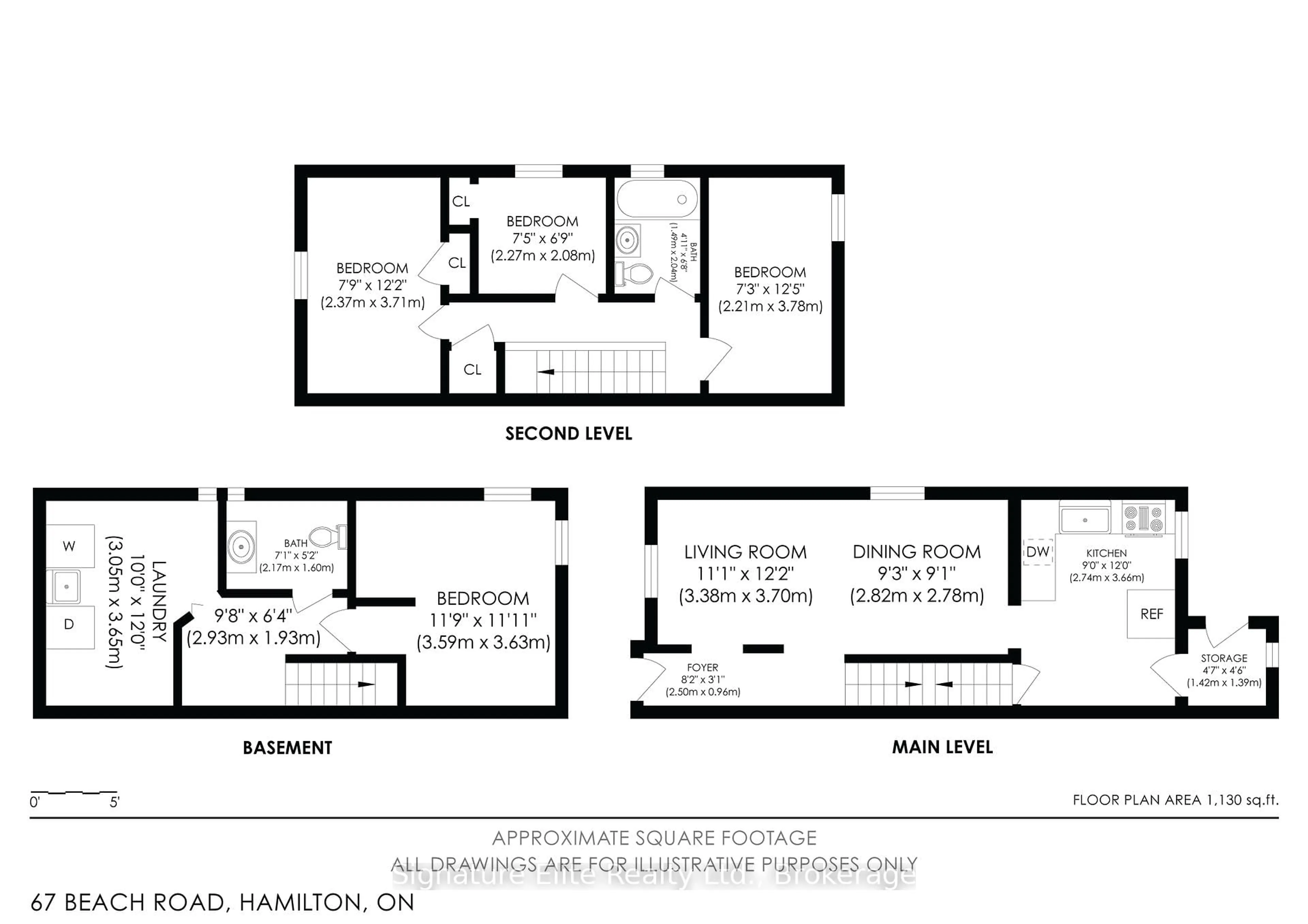 Floor plan for 67 Beach Rd, Hamilton Ontario L8L 3Z6