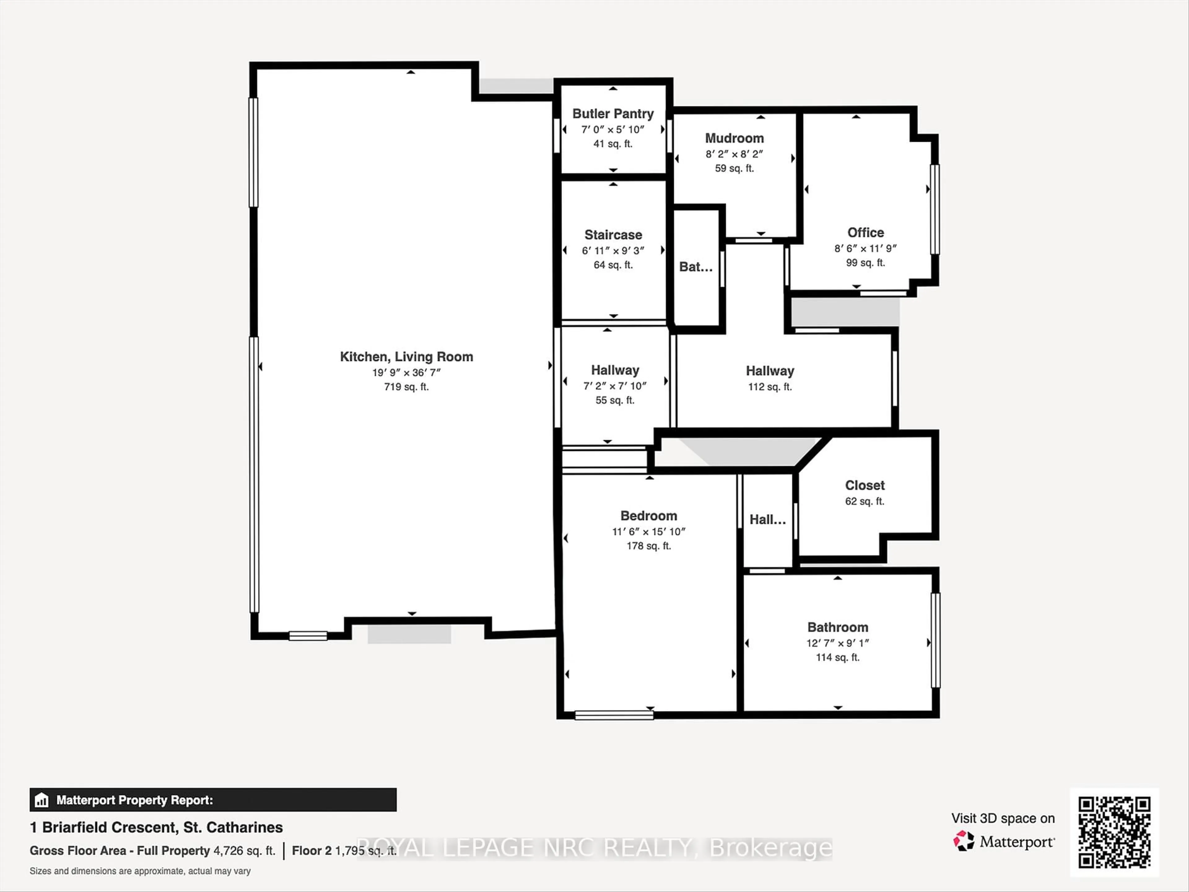 Floor plan for 1 Briarfield Cres, St. Catharines Ontario L2T 3T4