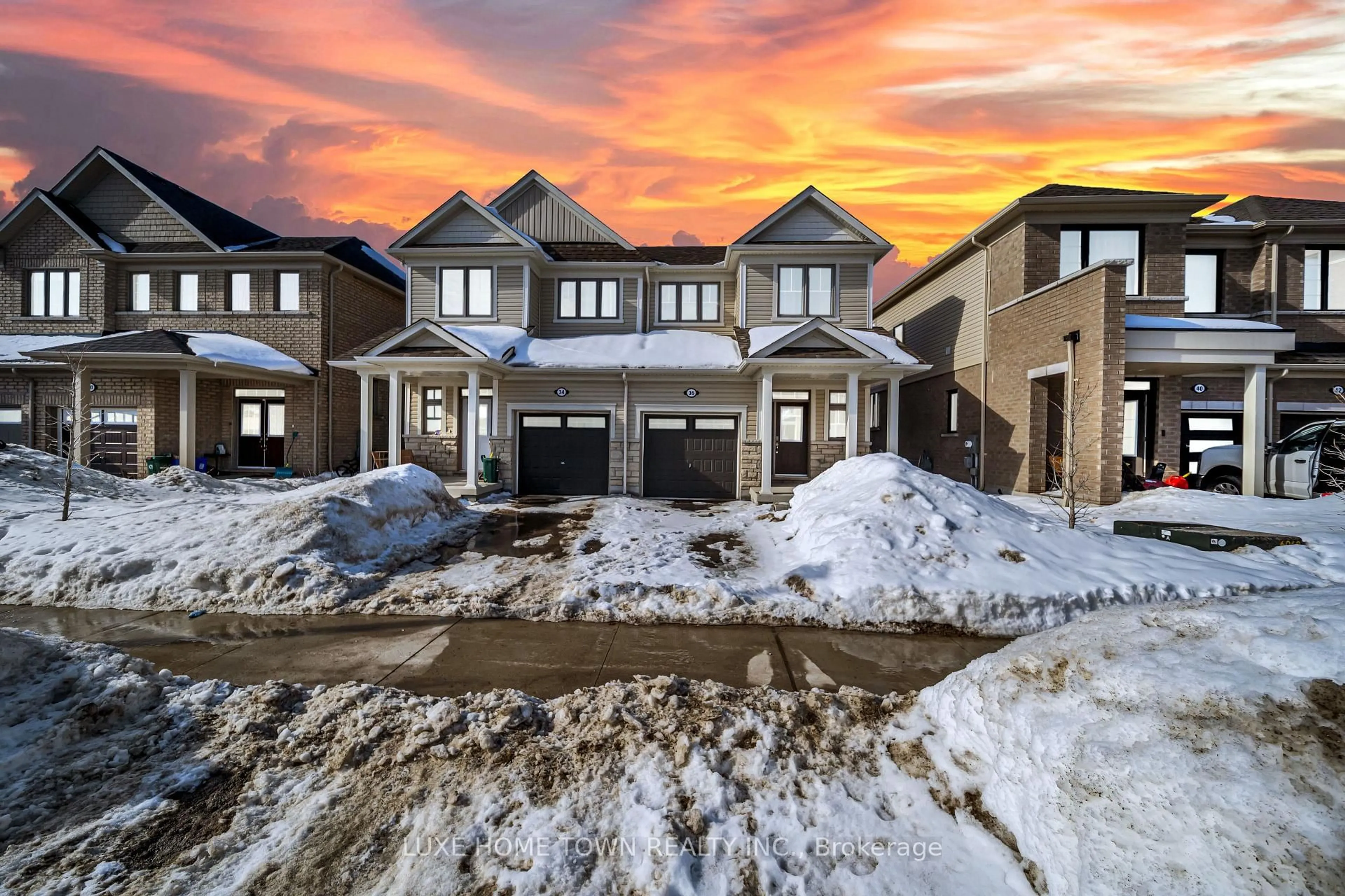 A pic from outside/outdoor area/front of a property/back of a property/a pic from drone, street for 36 Povey Rd, Centre Wellington Ontario N1M 0J5