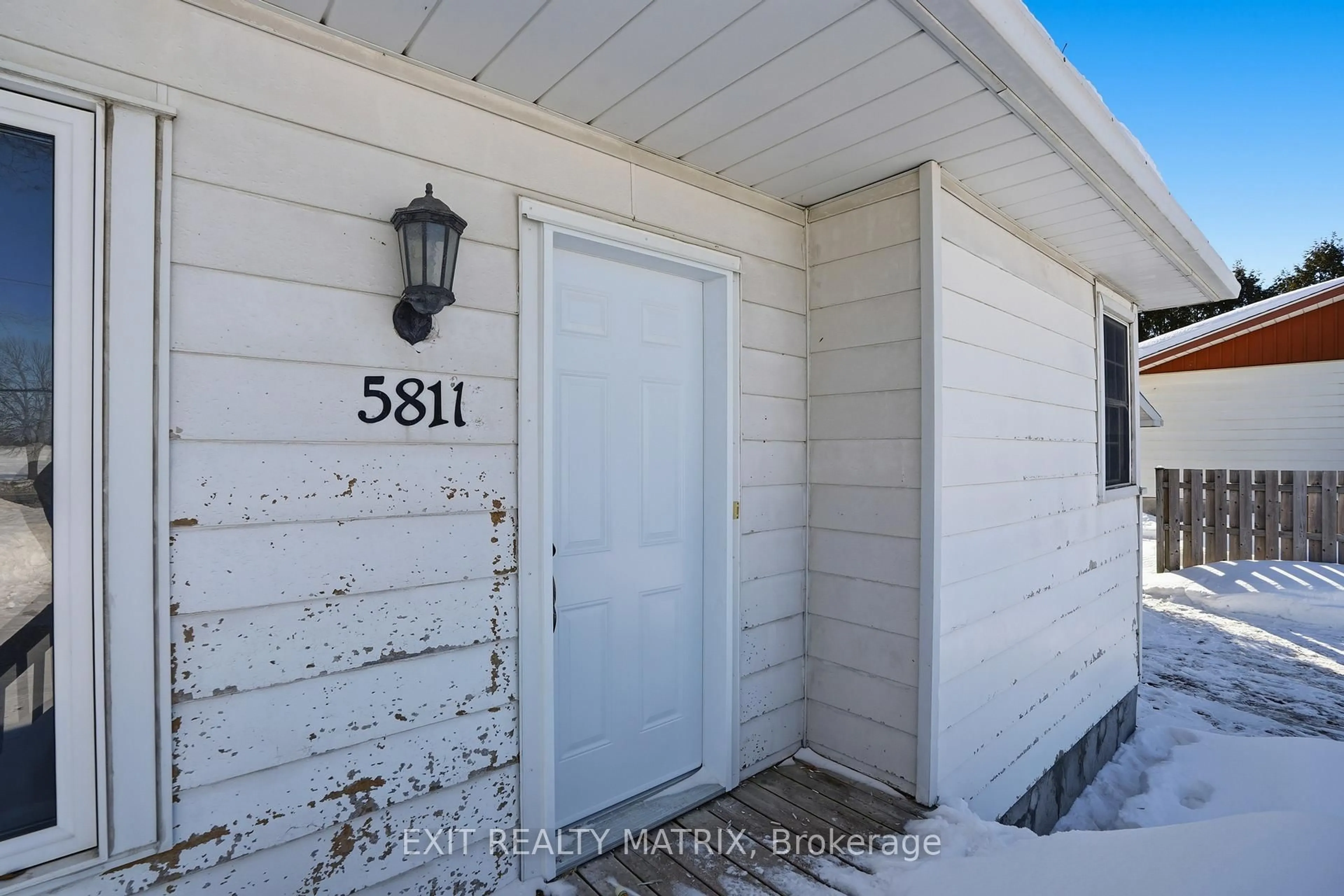 Home with vinyl exterior material, street for 5811 Highway 34 Rd, Champlain Ontario K0B 1R0