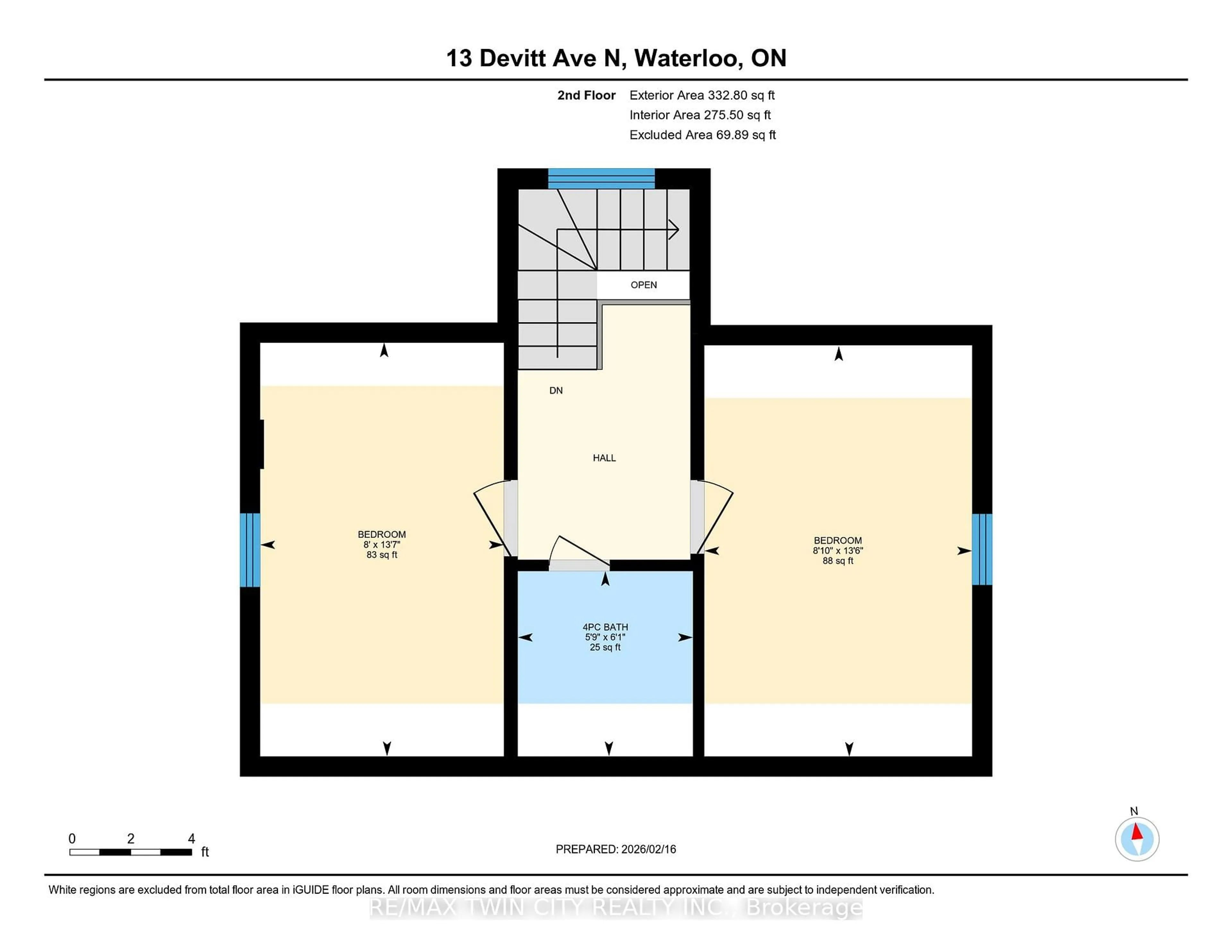 Floor plan for 13 Devitt Ave, Waterloo Ontario N2J 3E7