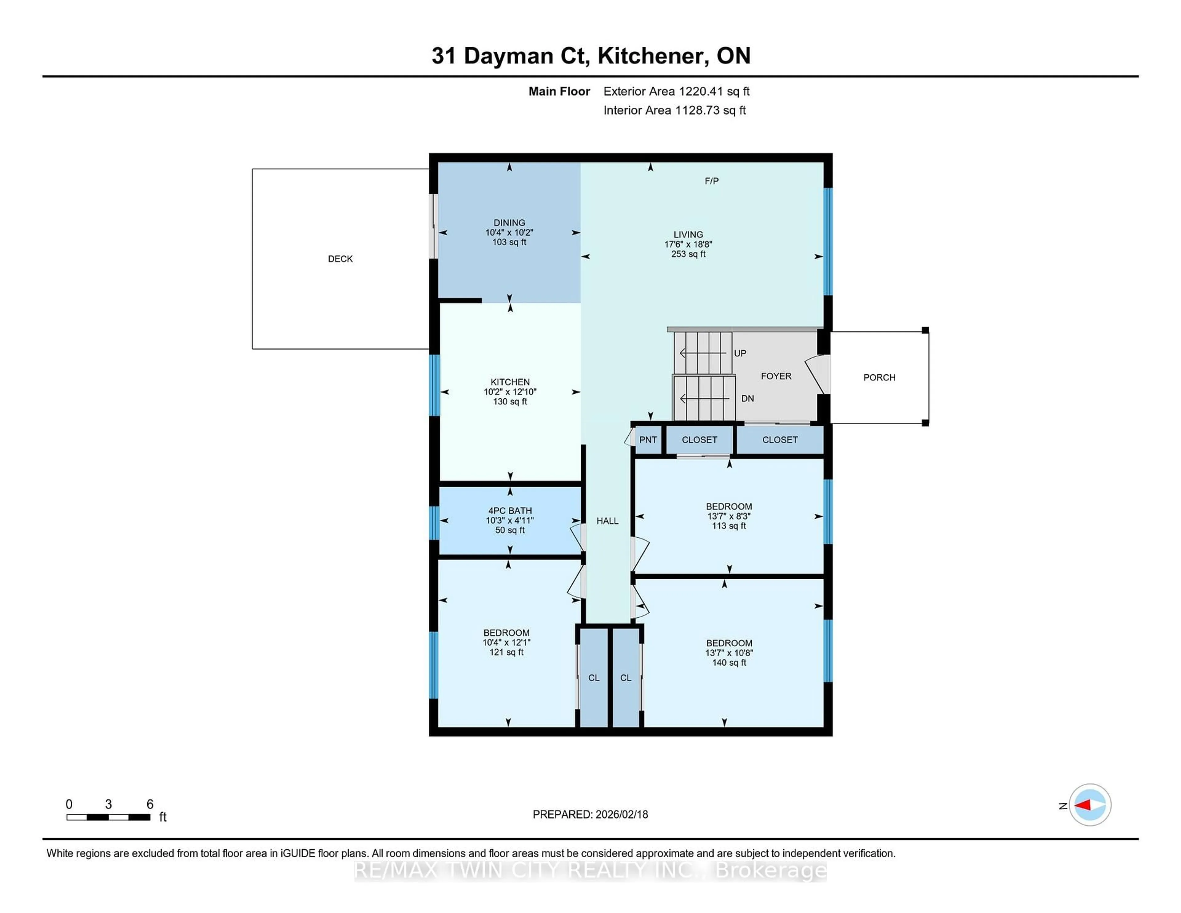 Floor plan for 31 Dayman Crt, Waterloo Ontario N2M 3A1