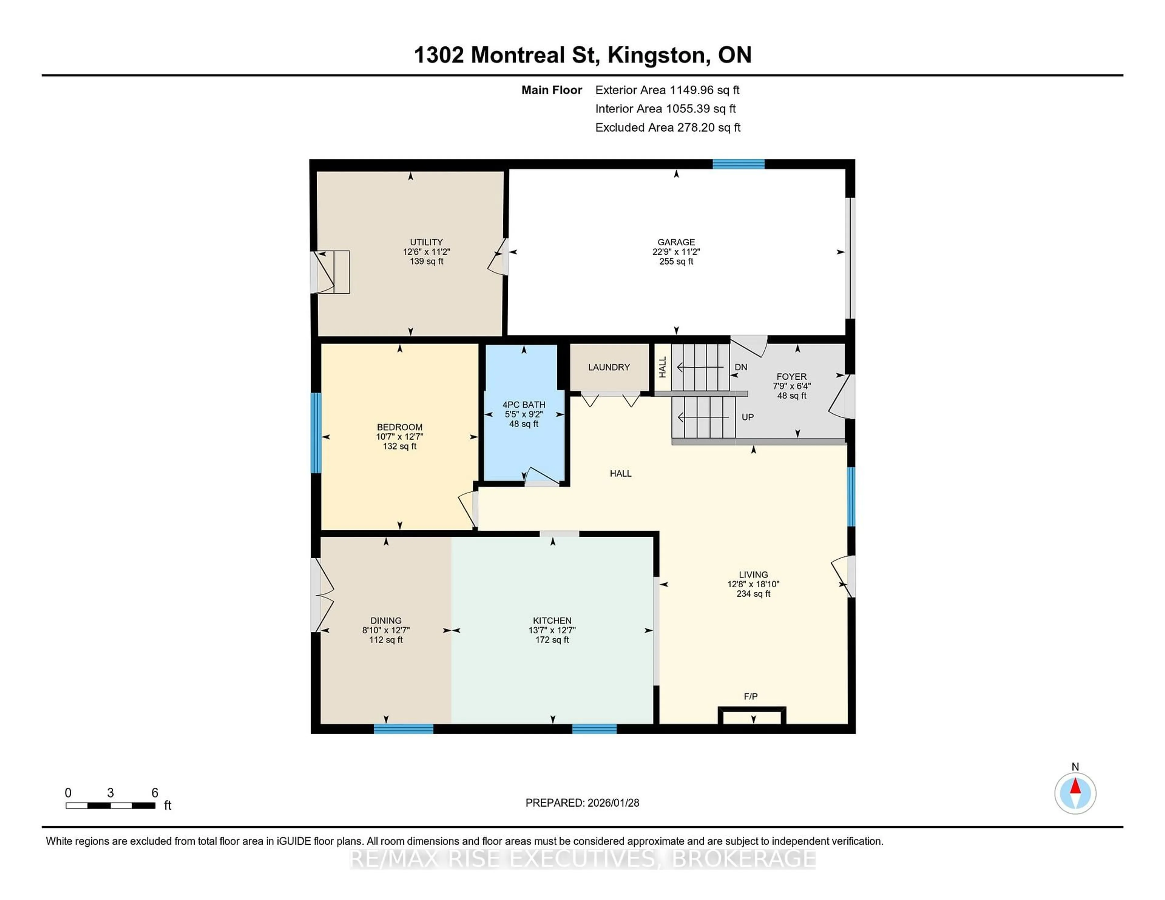 Floor plan for 1302 Montreal St, Kingston Ontario K7K 3L6