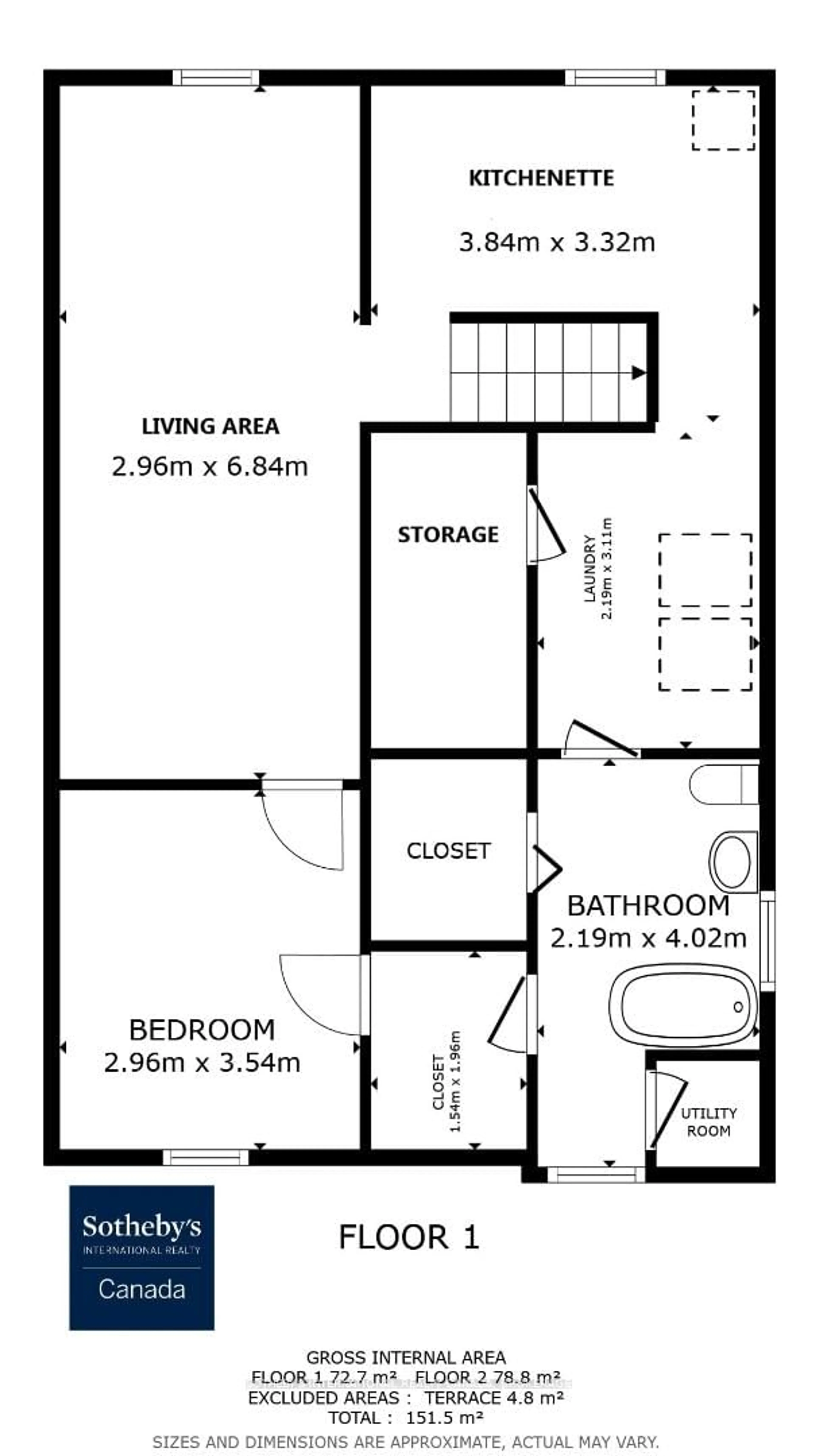 Floor plan for 243 Bartholomew St, Brockville Ontario K6V 2S4