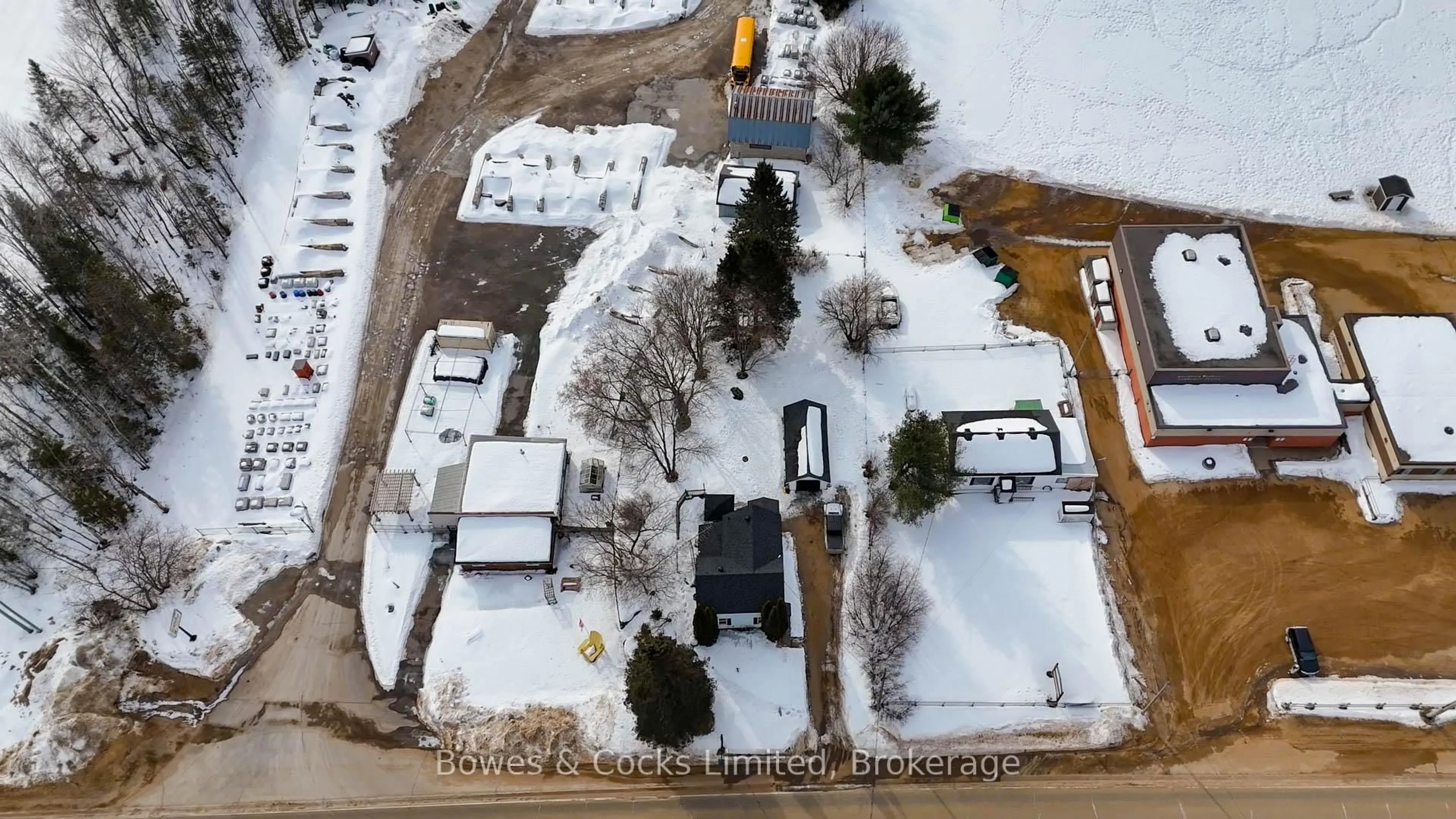 A pic from outside/outdoor area/front of a property/back of a property/a pic from drone, street for 5635 Highway 620, Coe Hill Ontario K0L 1P0