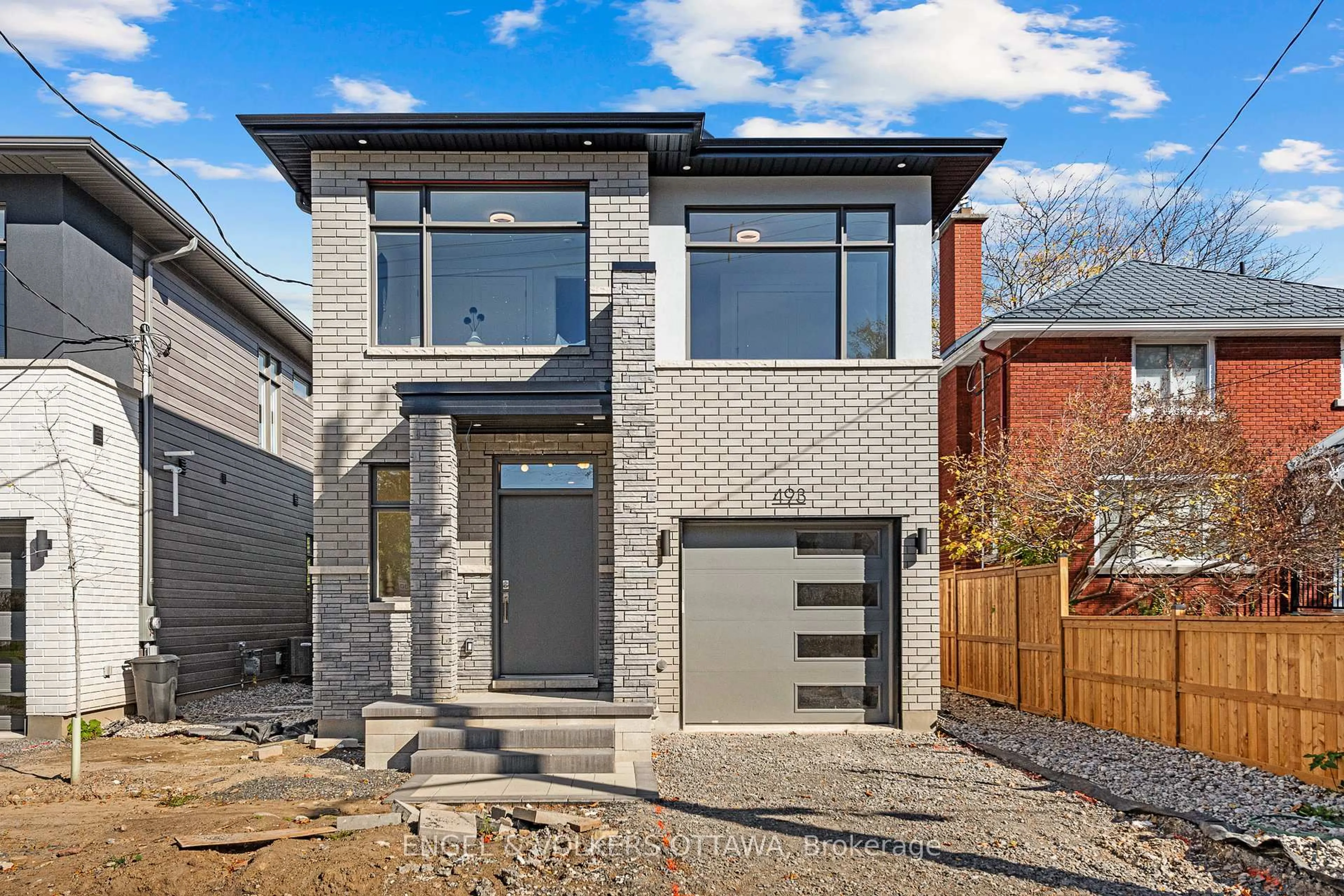 Home with brick exterior material, street for 493 Highcroft Ave, Ottawa Ontario K1Z 5J3