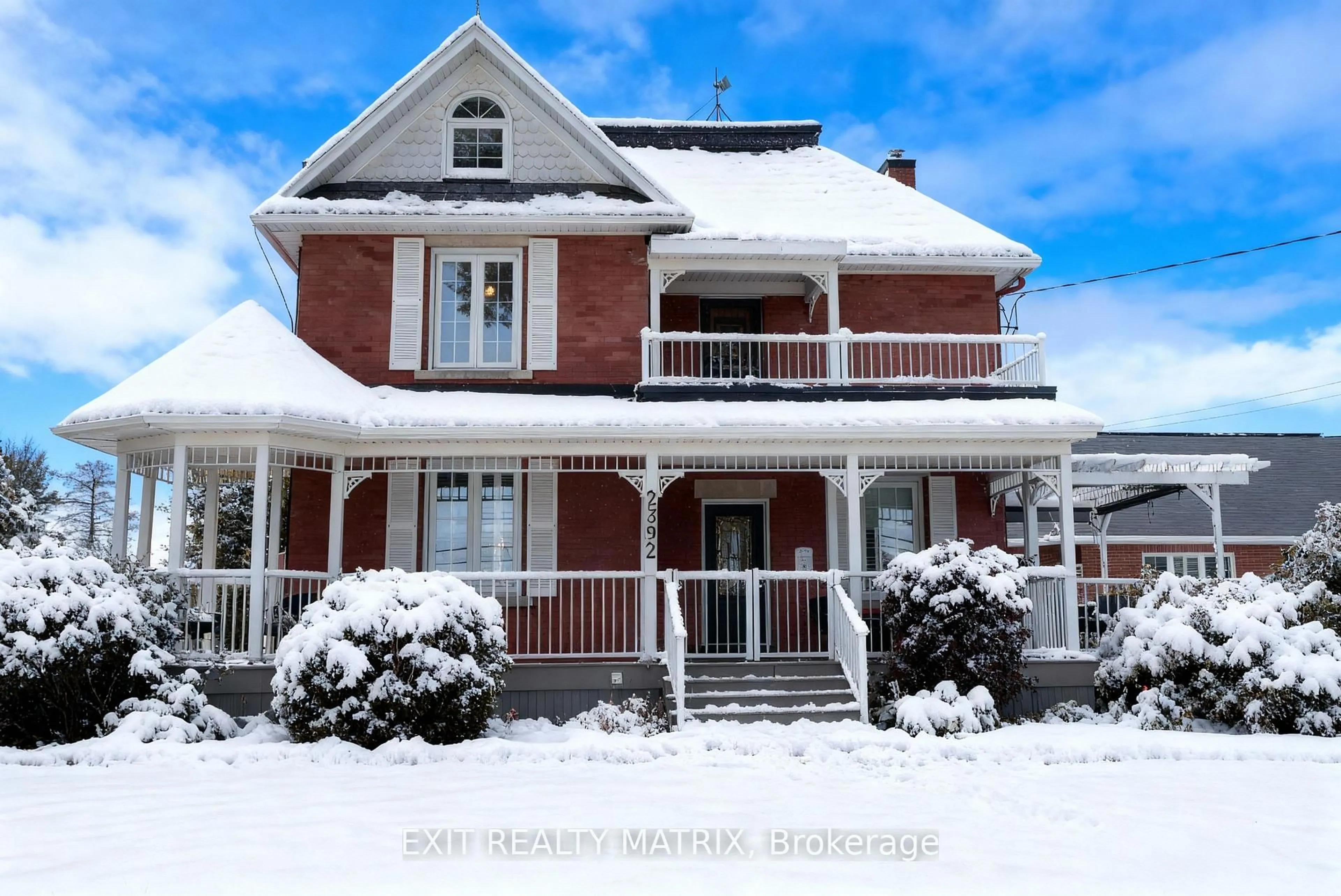 Home with brick exterior material, street for 2392 8th Line Rd, Metcalfe Ontario K0A 2P0