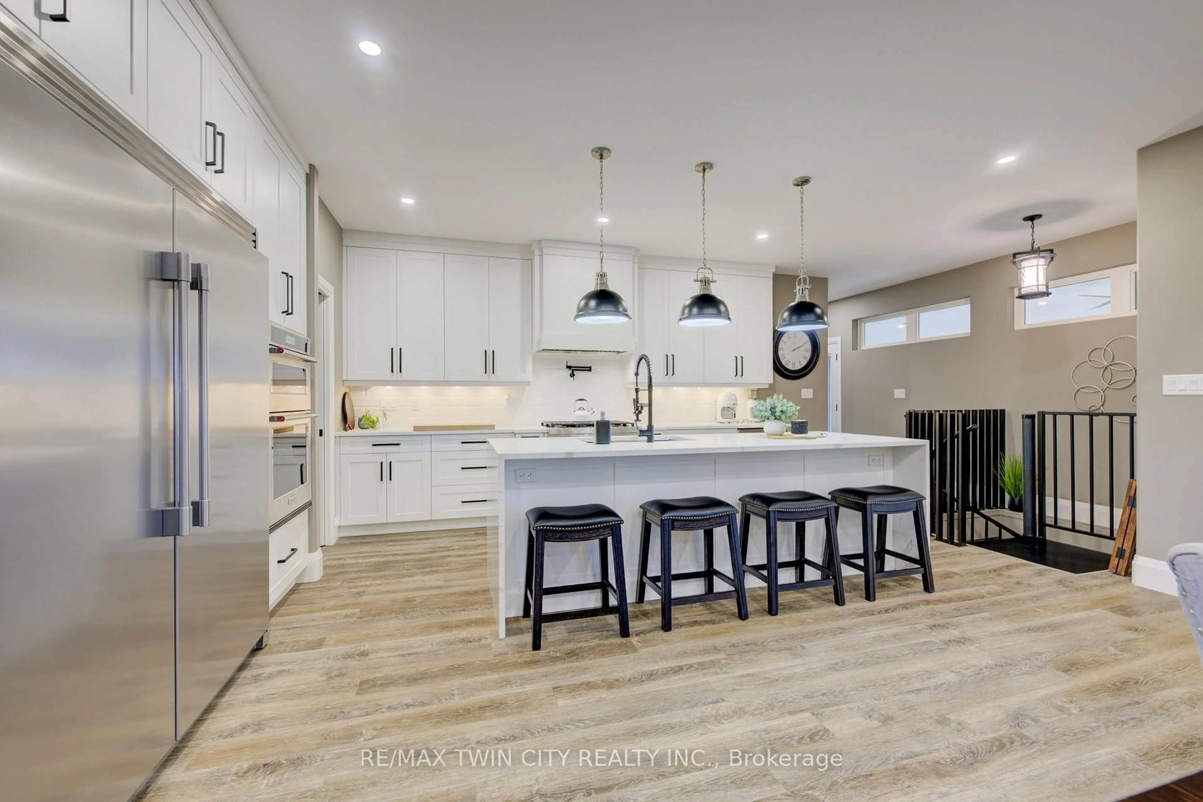 Open concept kitchen, ceramic/tile floor for 43711 Adelaide St, Huron East Ontario N0G 1H0