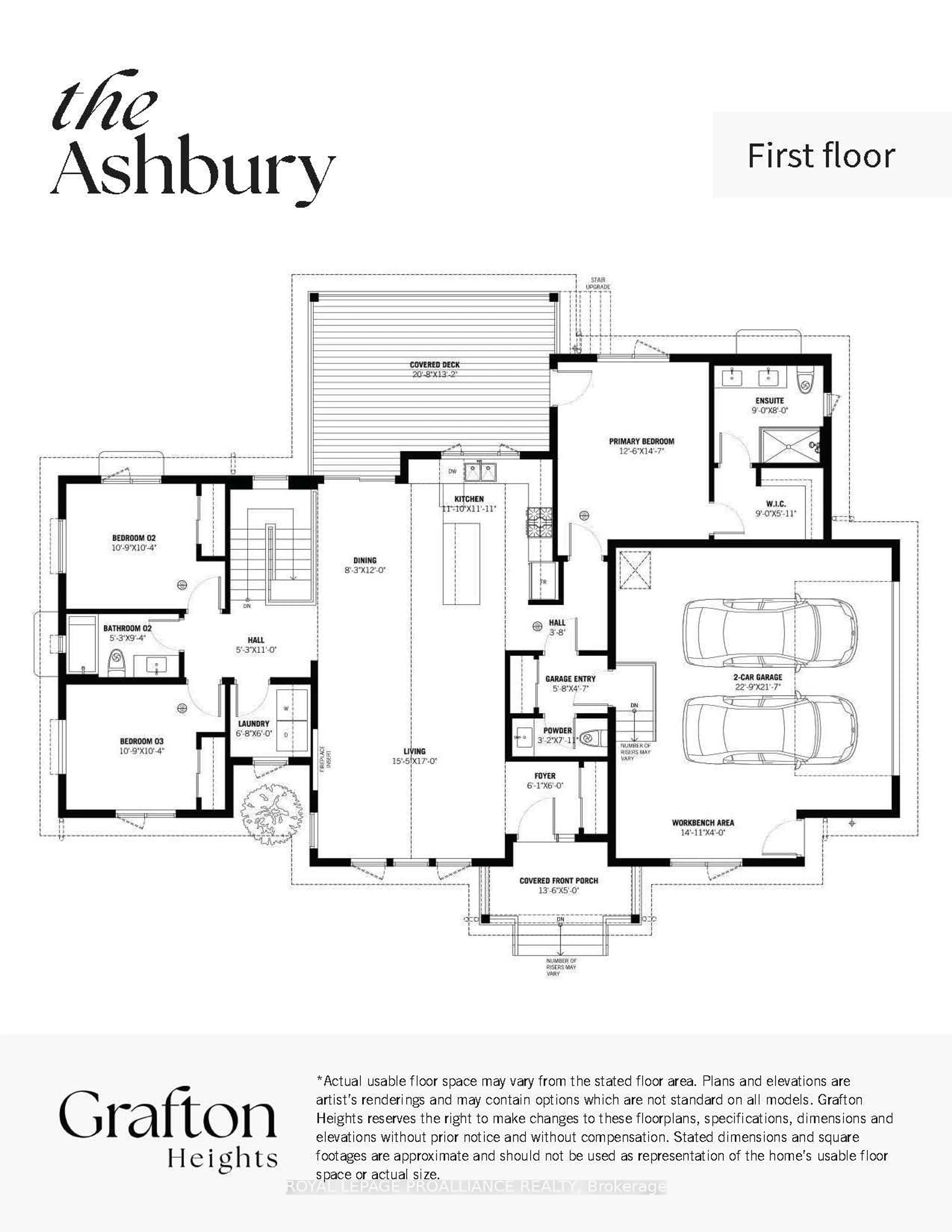 Floor plan for Lot 35 Ridgeline Dr, Alnwick/Haldimand Ontario K0K 2G0