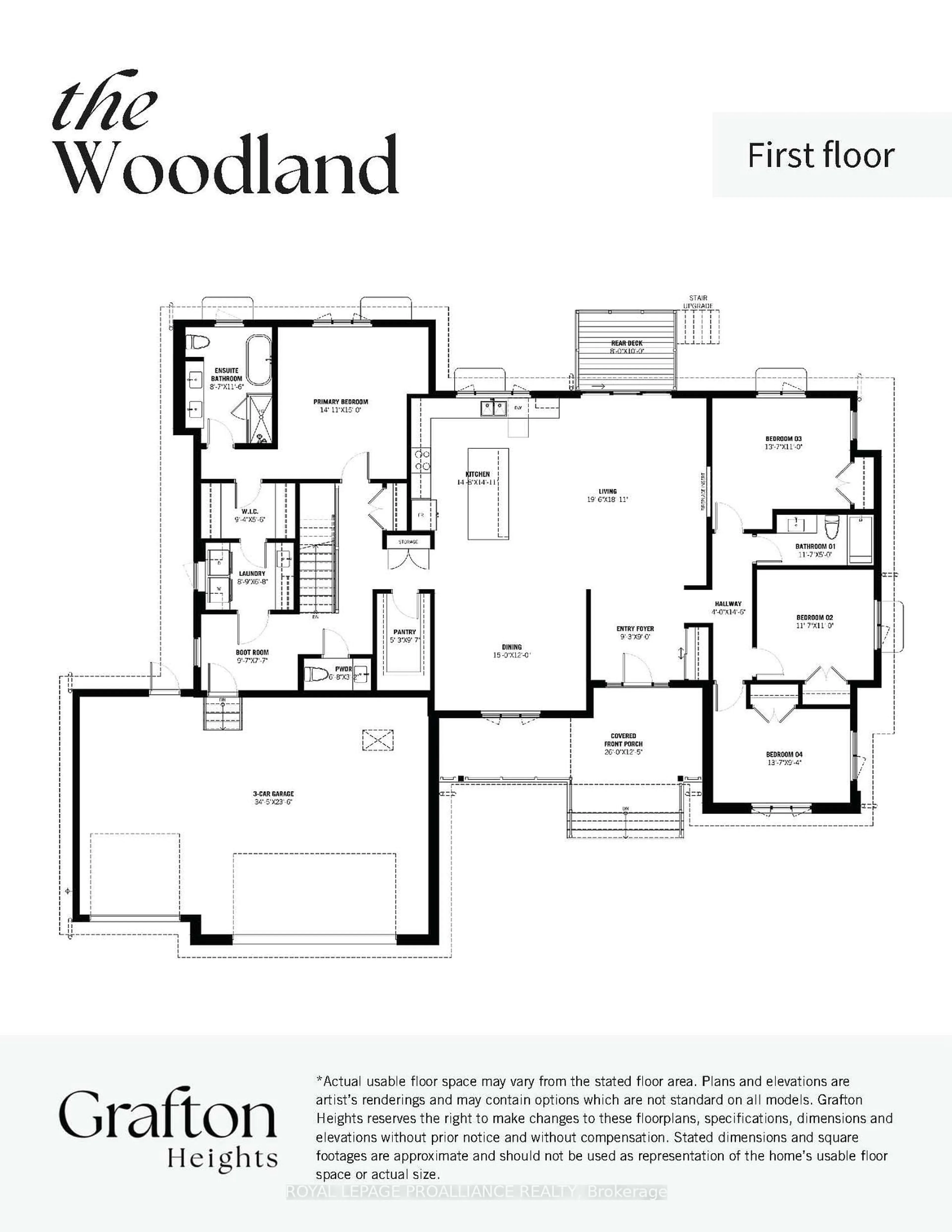 Floor plan for Lot 17 Ridgeline Dr, Alnwick/Haldimand Ontario K0K 2G0