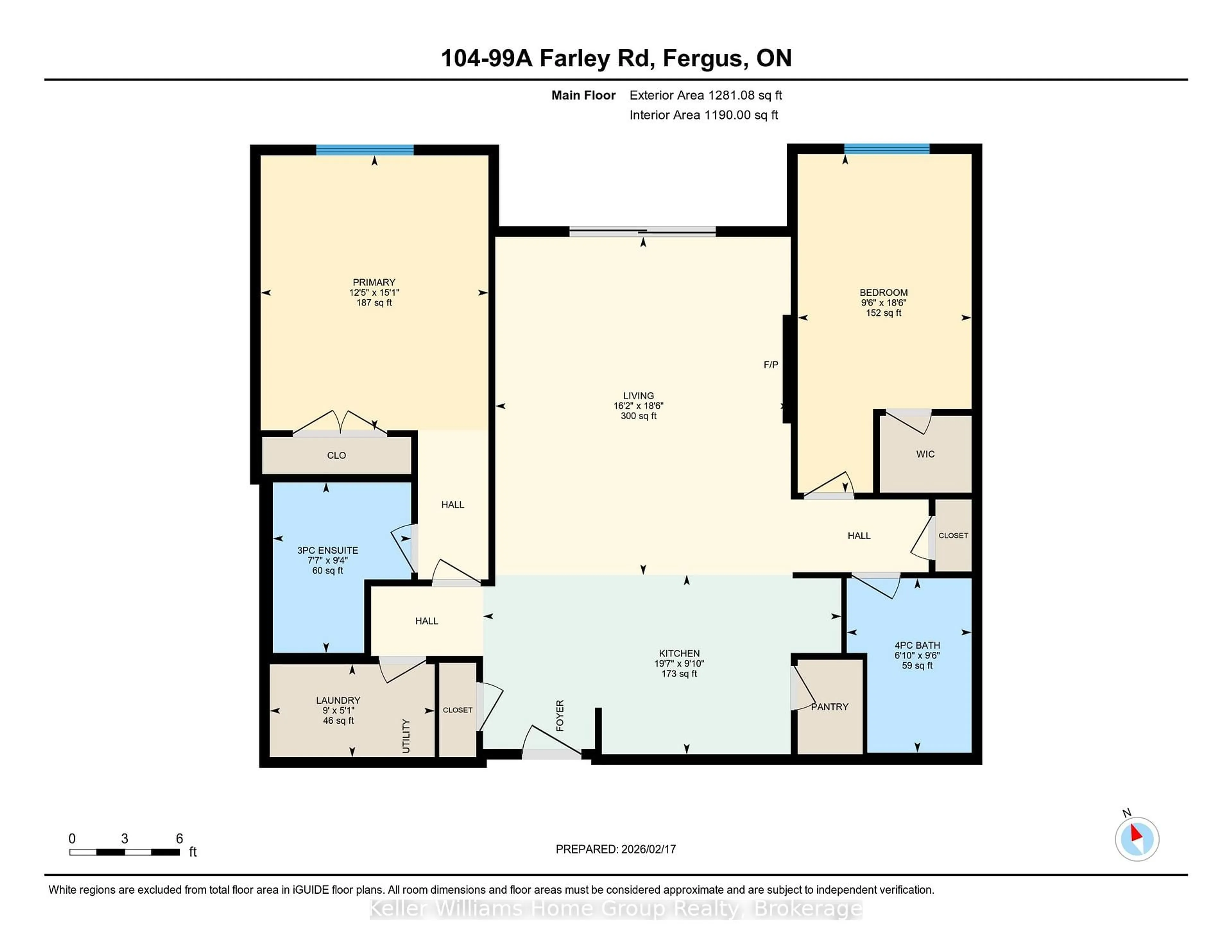 Floor plan for 99 A Farley Rd #104, Centre Wellington Ontario N1M 0H2