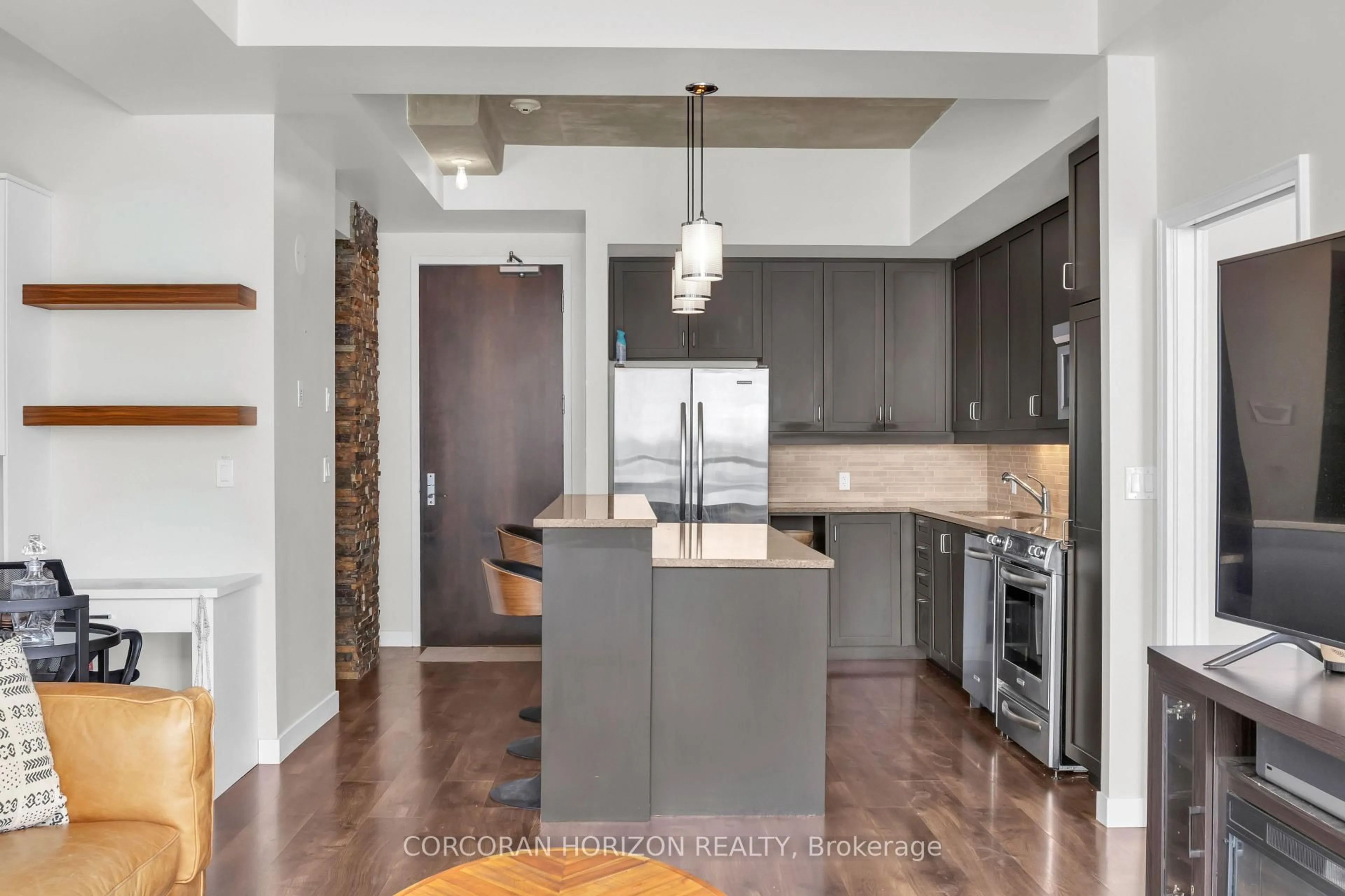 Open concept kitchen, unknown for 191 King St #803, Kitchener Ontario N2L 0A5