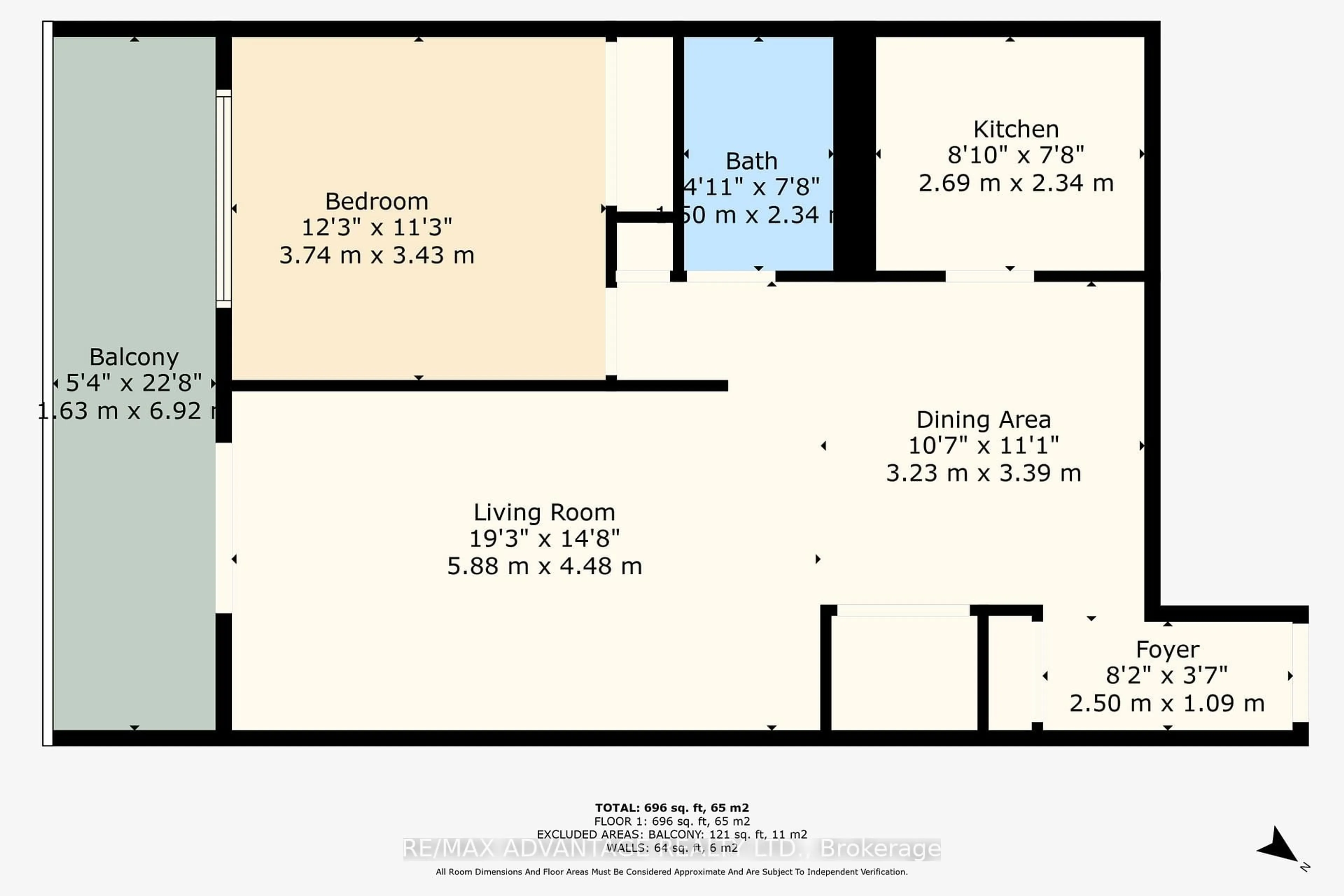 Floor plan for 563 Mornington Ave #806, London East Ontario N5Y 4T8