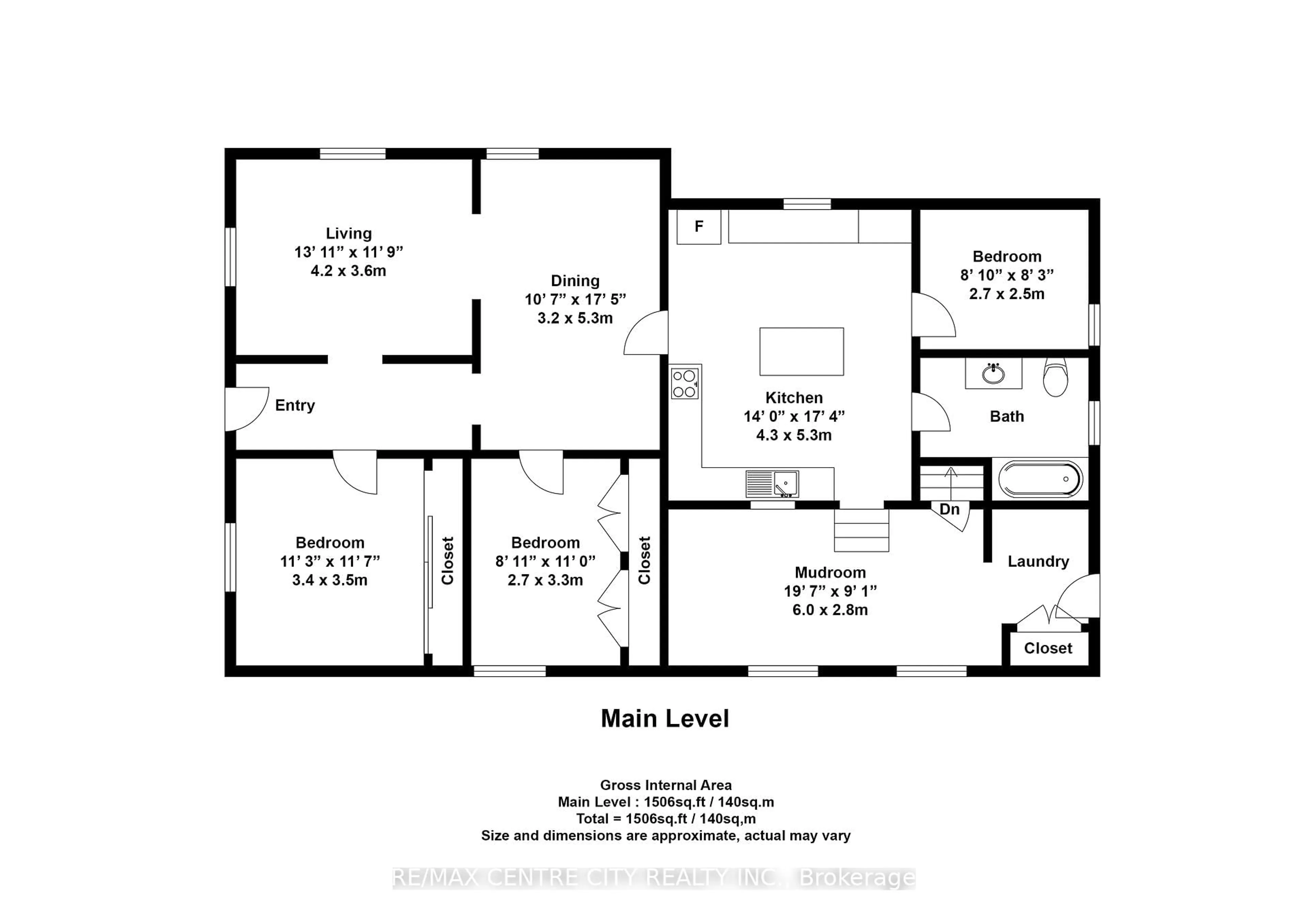Floor plan for 318 Carling St, South Huron Ontario N0M 1S2